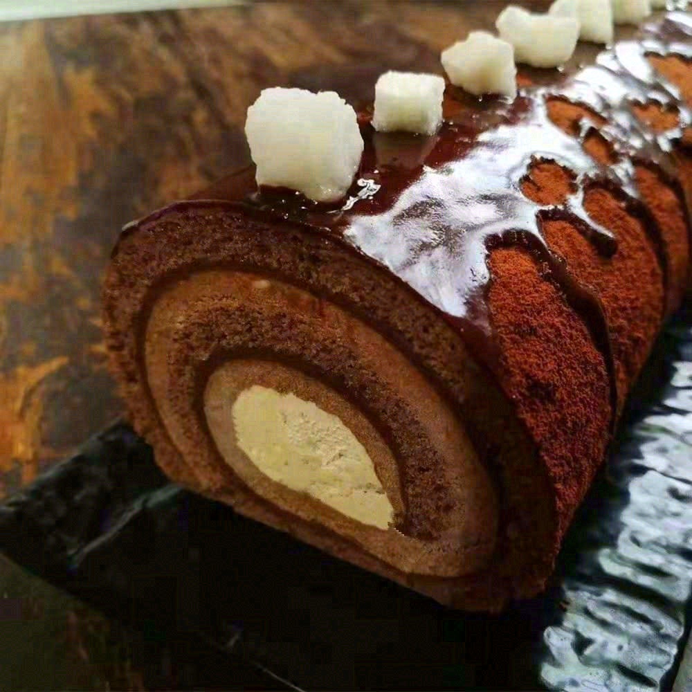 🍫巧克力瑞士卷，🈵🈵的都是巧克力，虽然号 配图3