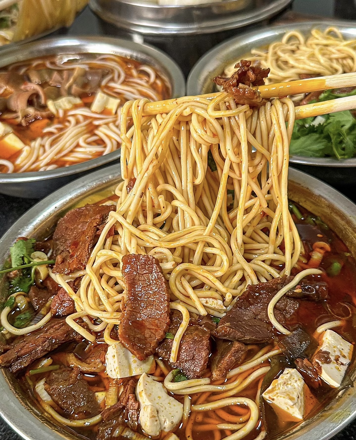 牛肉豆腐面大片牛肉和满满牛油 ＋嫩嫩的豆 配图2
