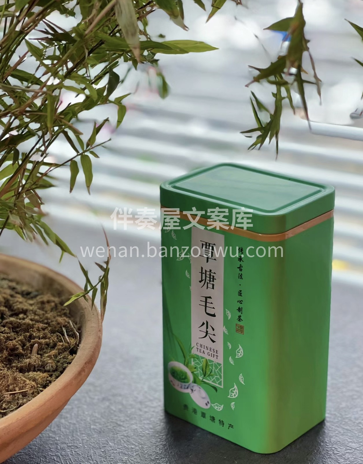 覃塘毛尖它外形条索纤细，色泽翠绿，茶香清 配图3