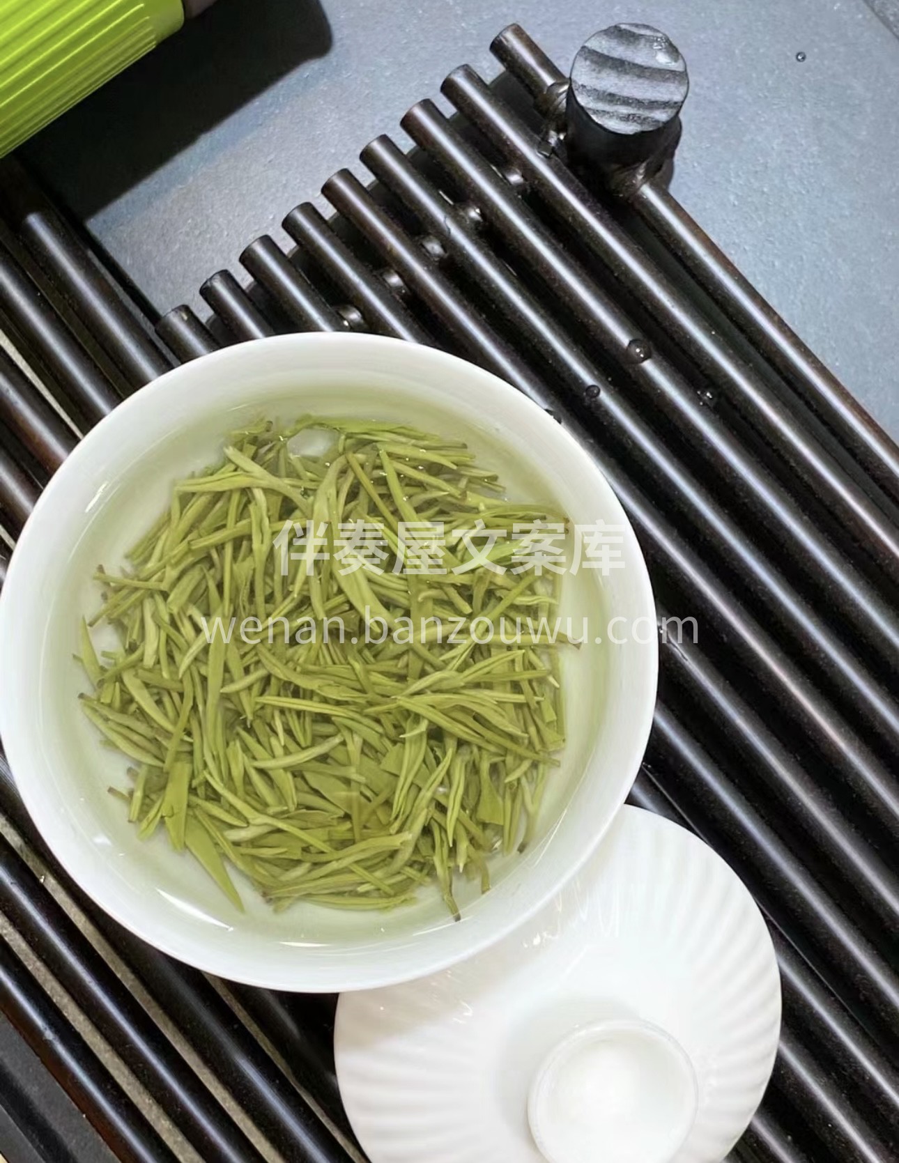 信阳毛尖口粮茶，黑白相间、白纯芽料，早春 配图1