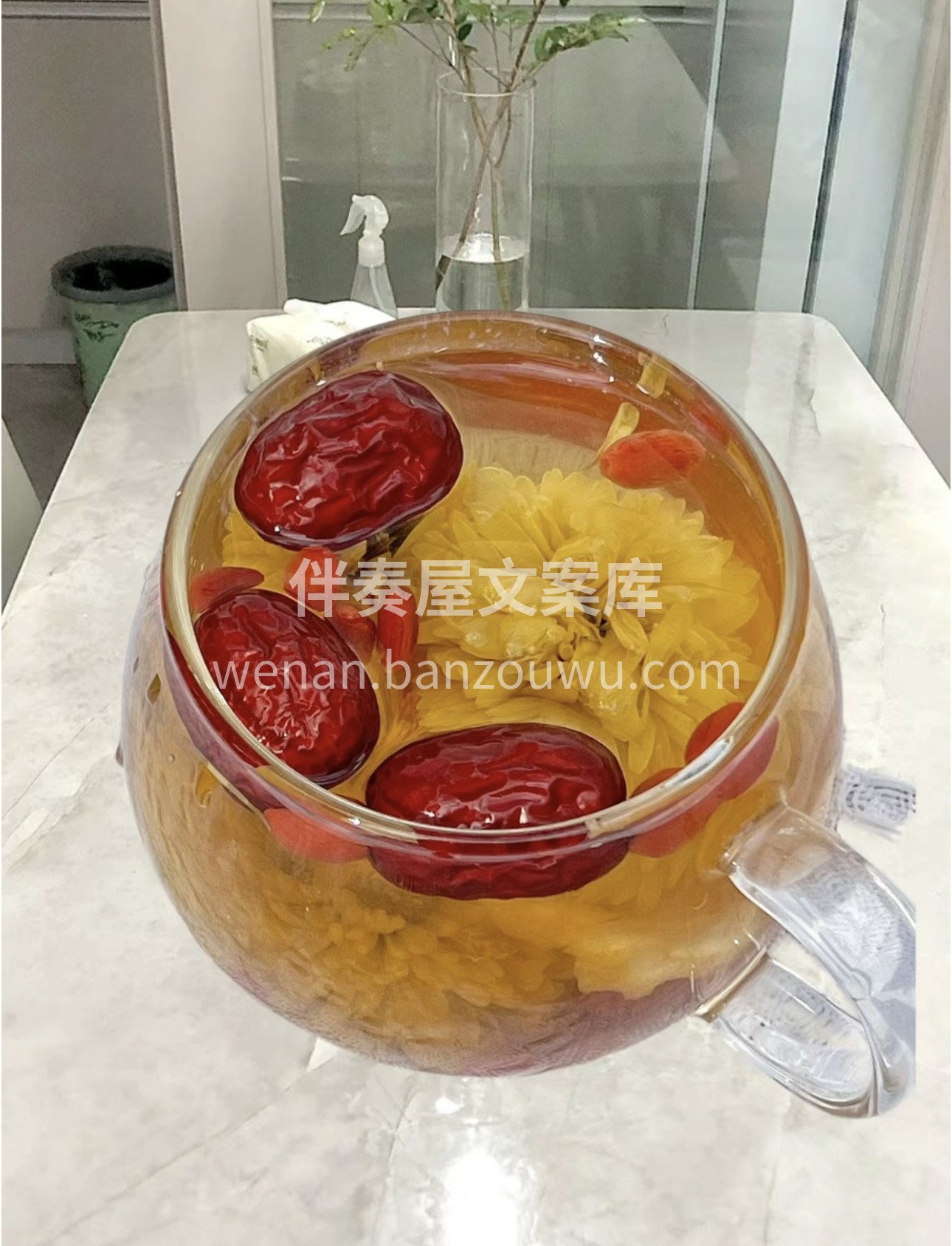 蒲公英菊花决明子茶来一场美妙的相遇。蒲公 配图2