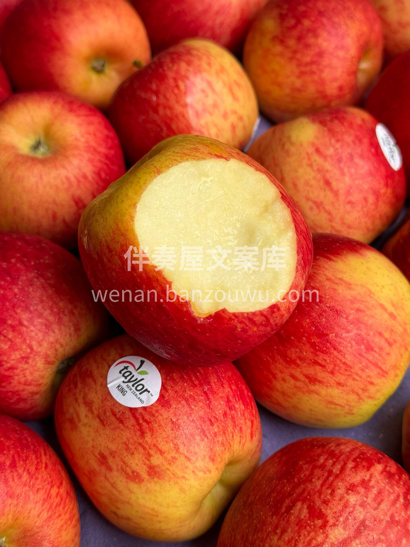 新西兰泰勒红玫瑰苹果🍎，自带玫瑰香😍 有 配图1