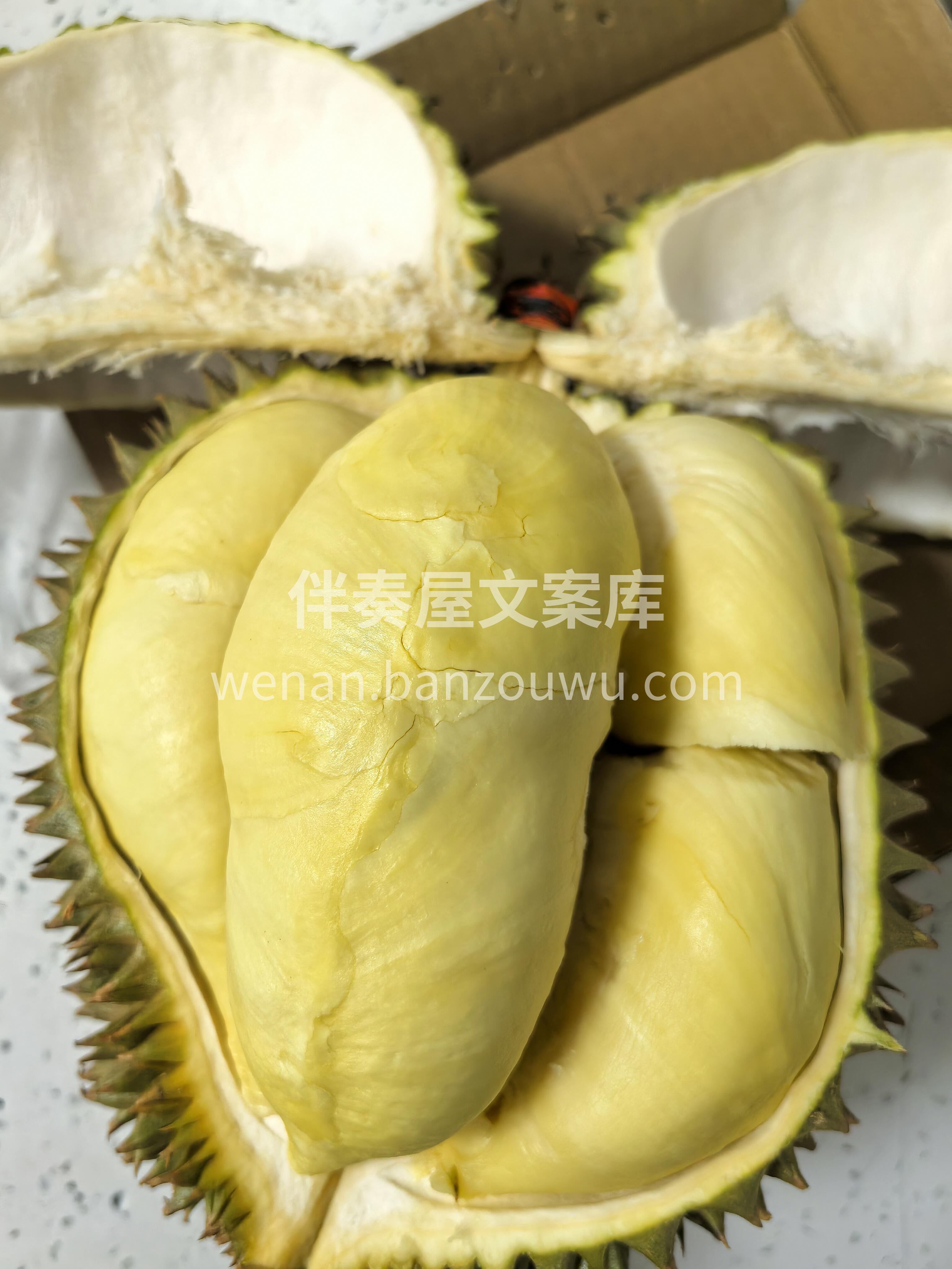 🥇 金枕榴莲！ 外壳刺挺霸气👑 一掰开满 配图2