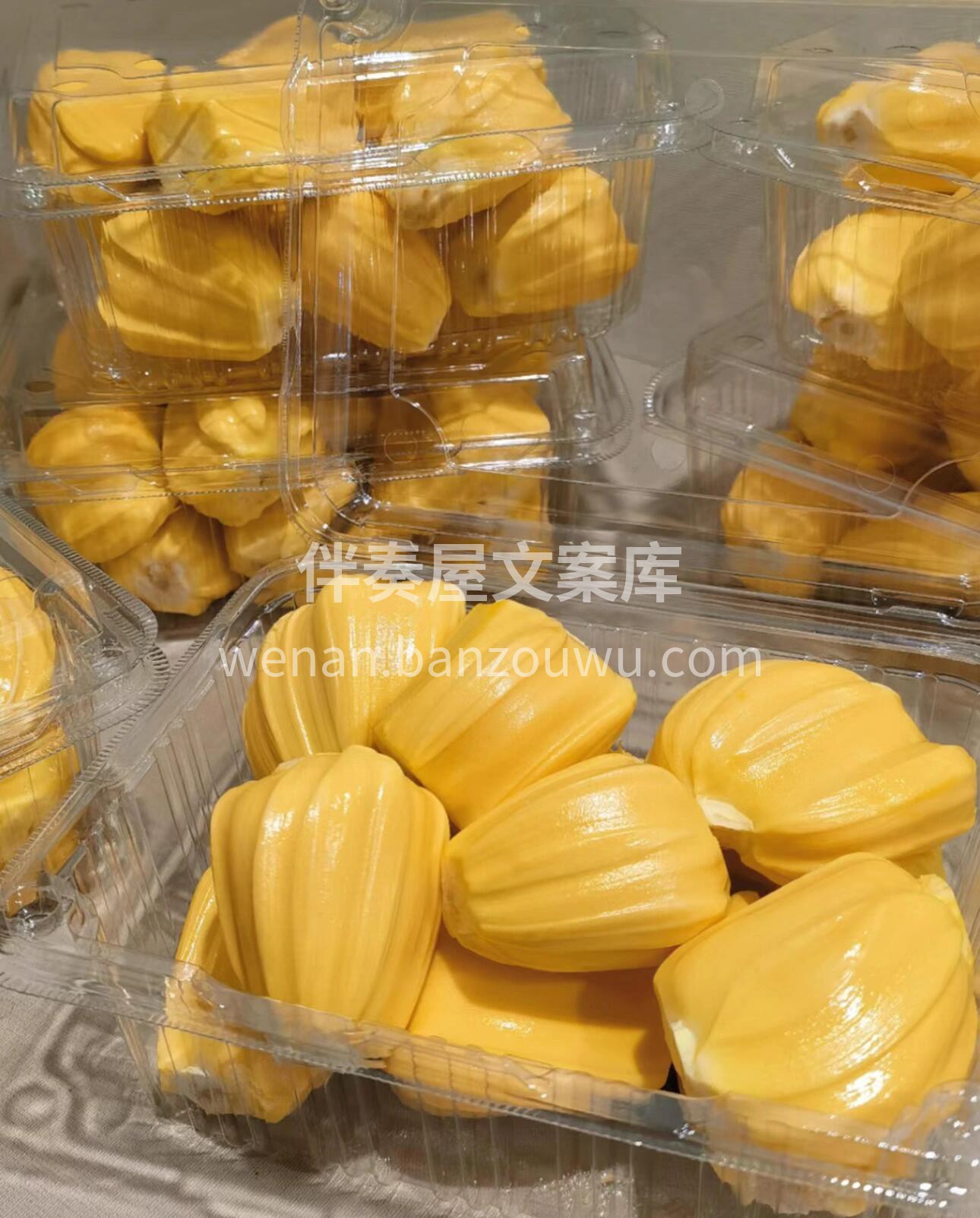 红肉菠萝蜜已剥好🙋，看颜色就知道多优秀🧡 配图1