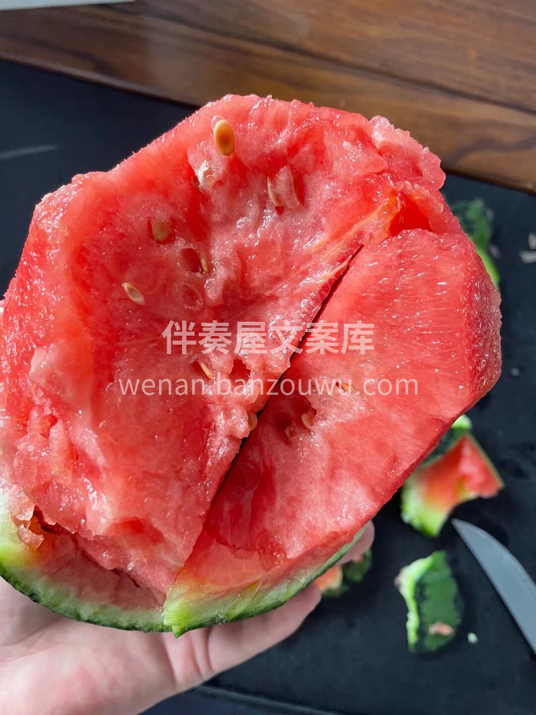 我的梦中情瓜‼️ 🍉手剥西瓜来啦😍😍，超 配图3