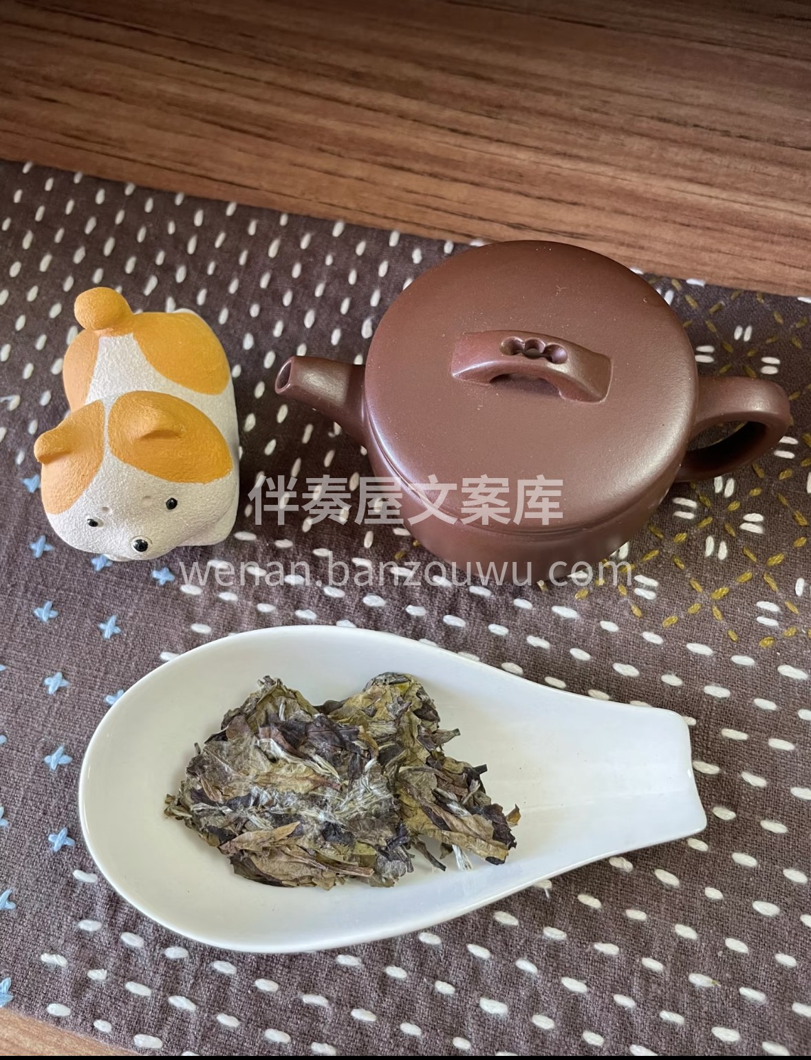 晨露凝香的白牡丹，芽叶抱蕊如仙子翩跹。浅 配图1