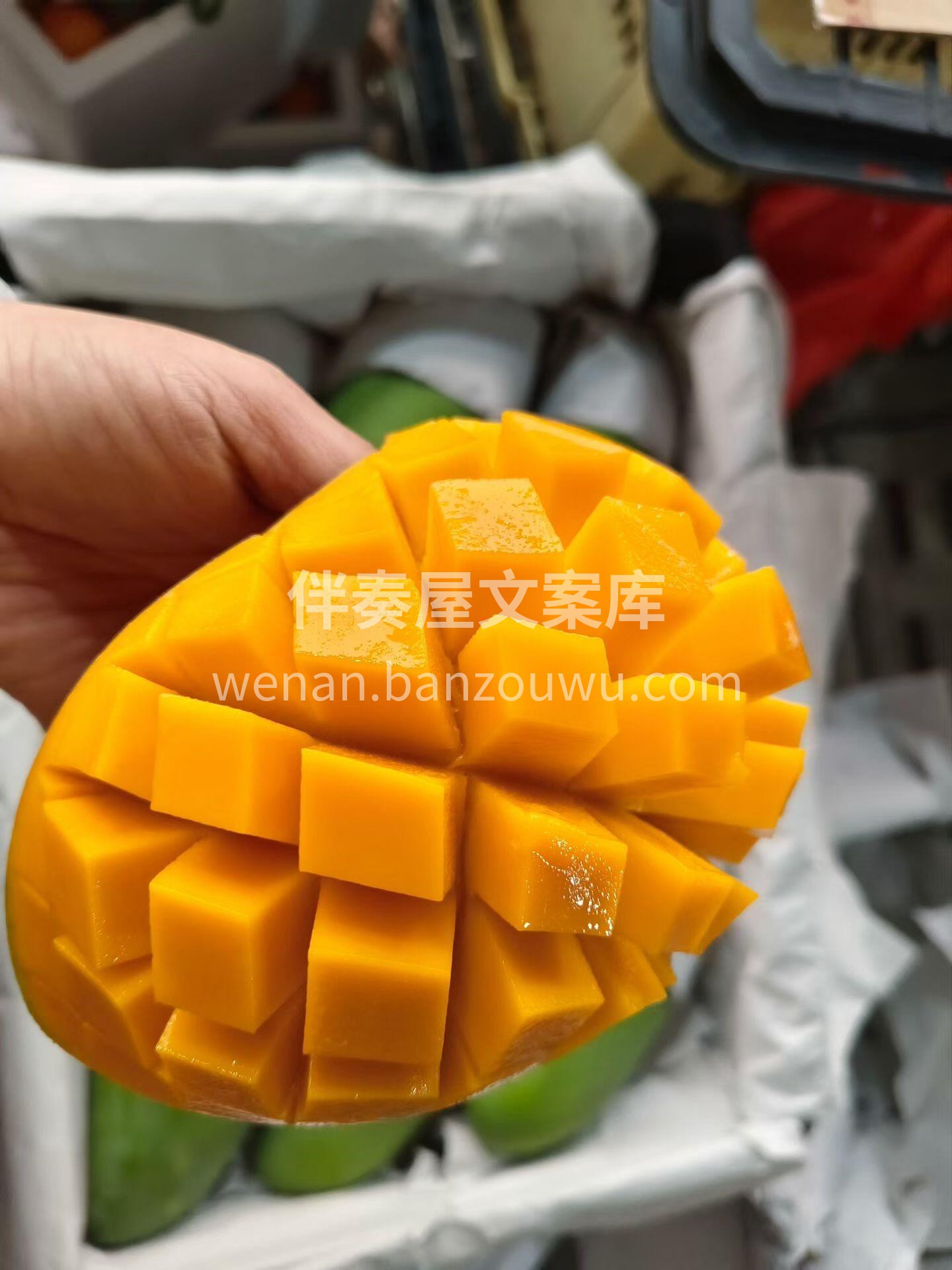 🥭越南大青芒到货🔥 表皮青色是它的专属名 配图3