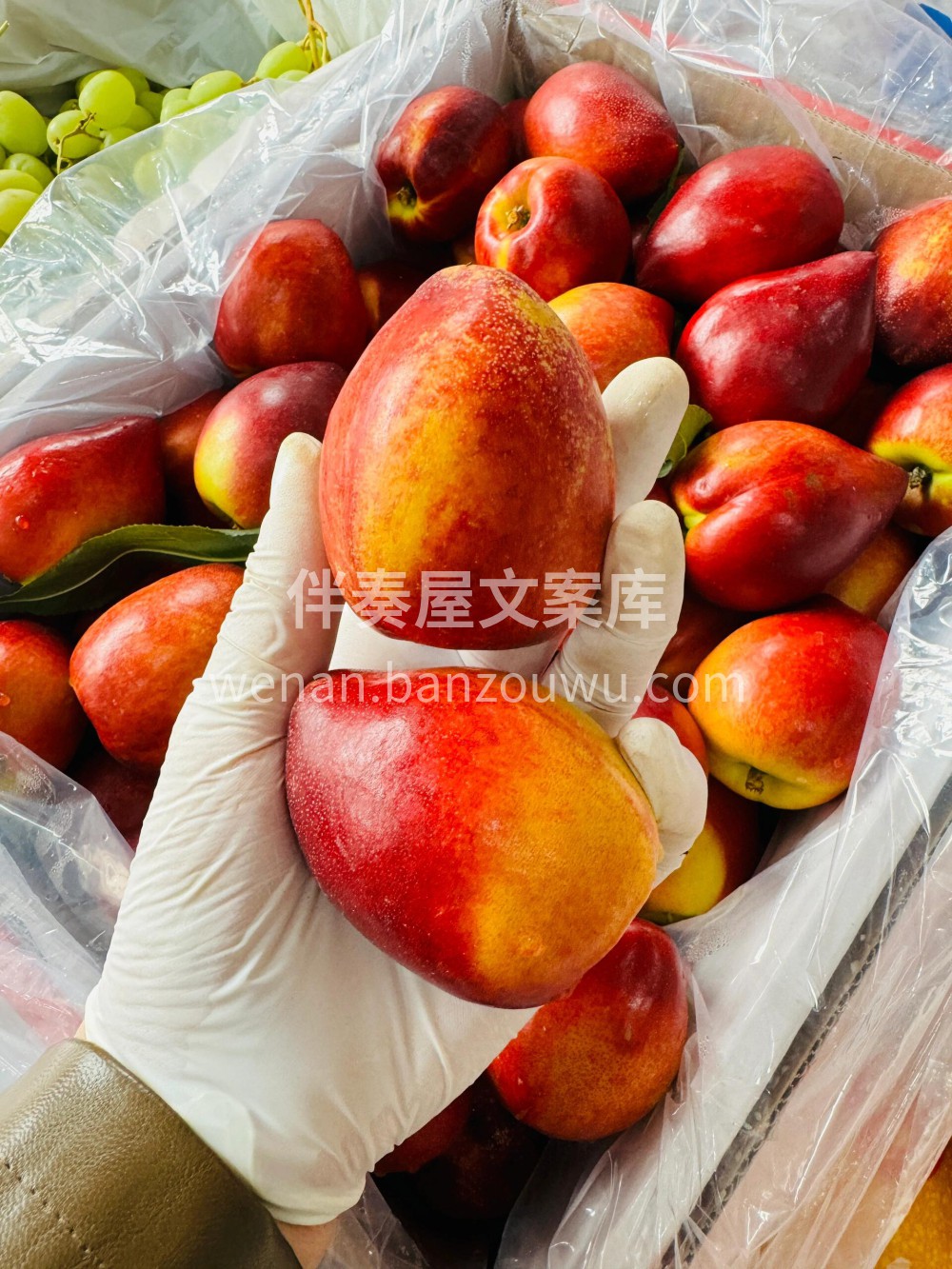??带尖油桃?超级脆实的口感～ 酸甜比刚 配图2