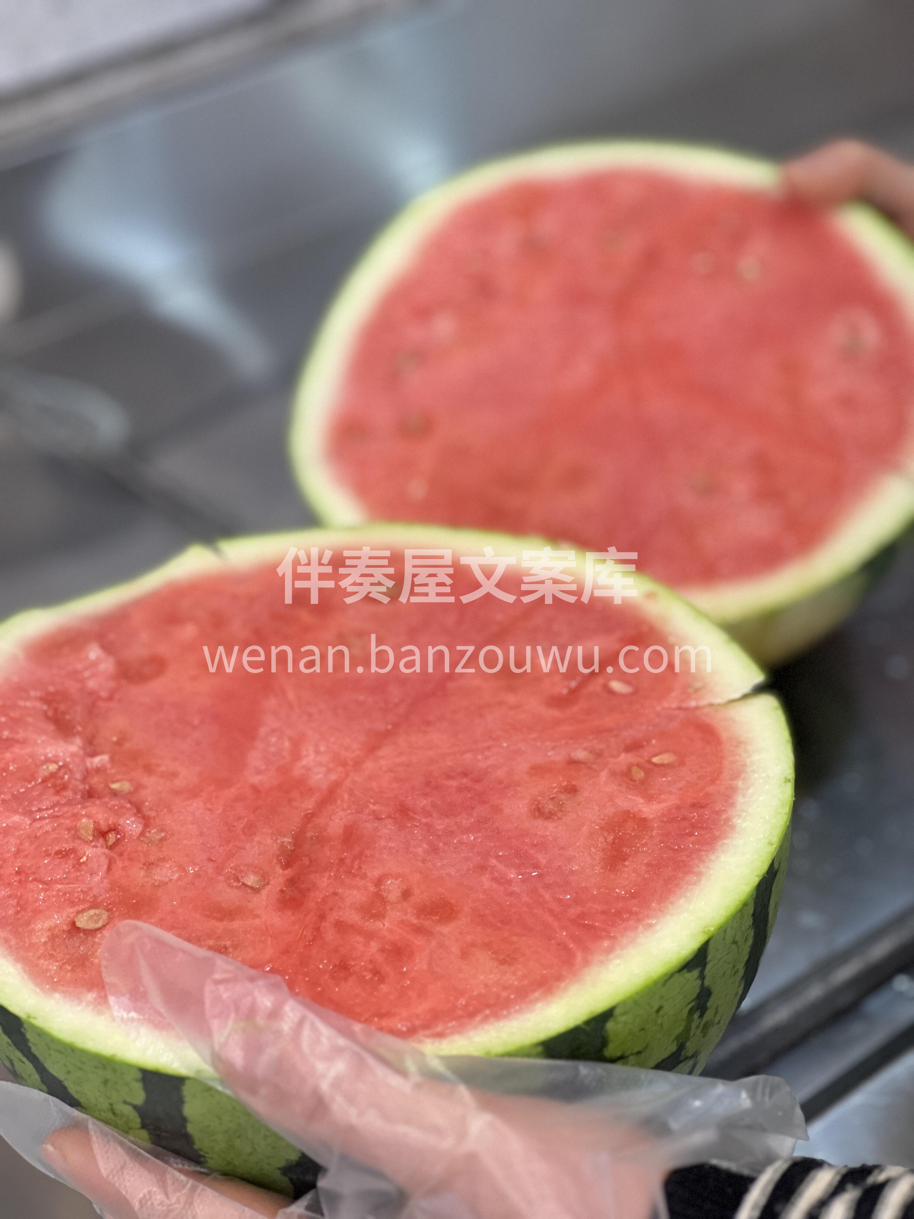 🍉麒麟西瓜必须安排‼️ 一刀切下去就是水 配图1