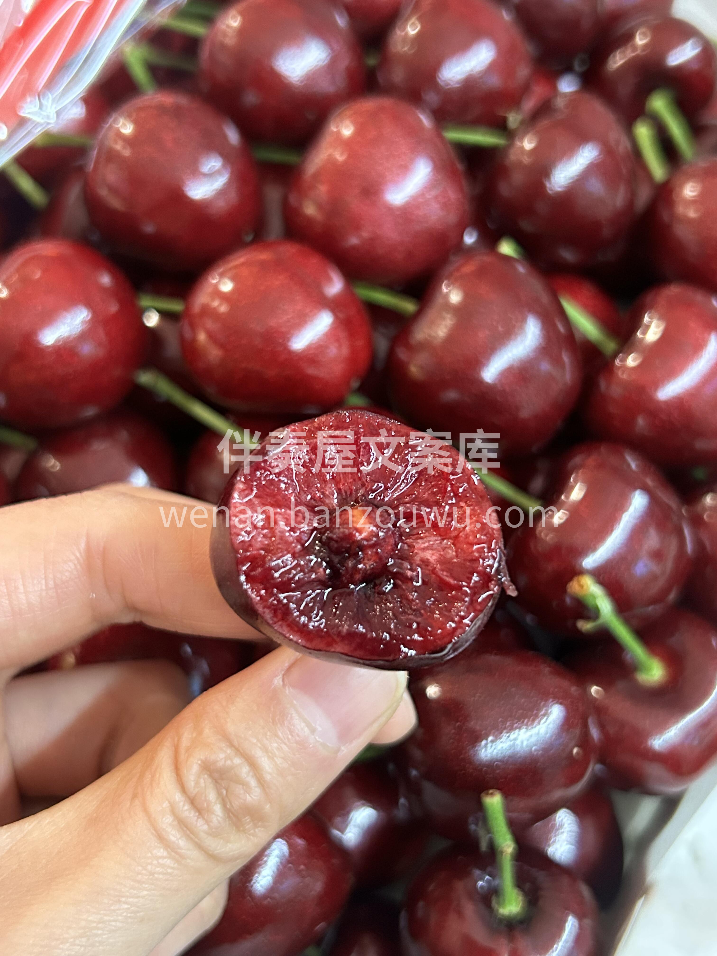 一口一个大樱桃🍒 因为这颗樱桃大到，一口 配图1