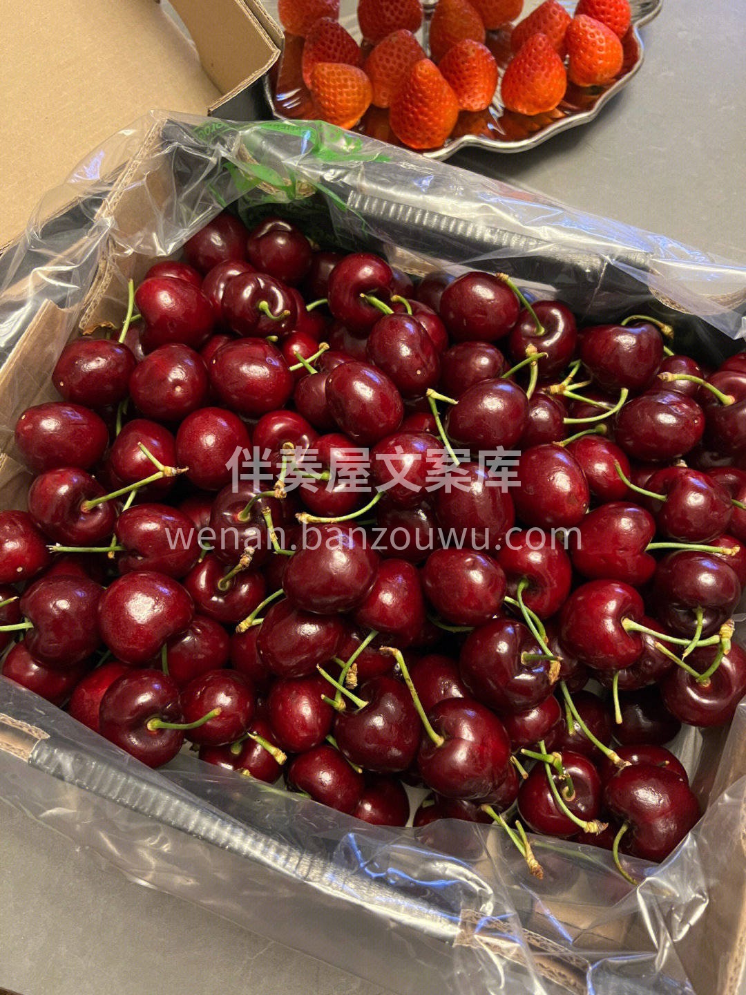 🌿新鲜空运✈的车厘子，光亮诱人🍒，果柄碧 配图1