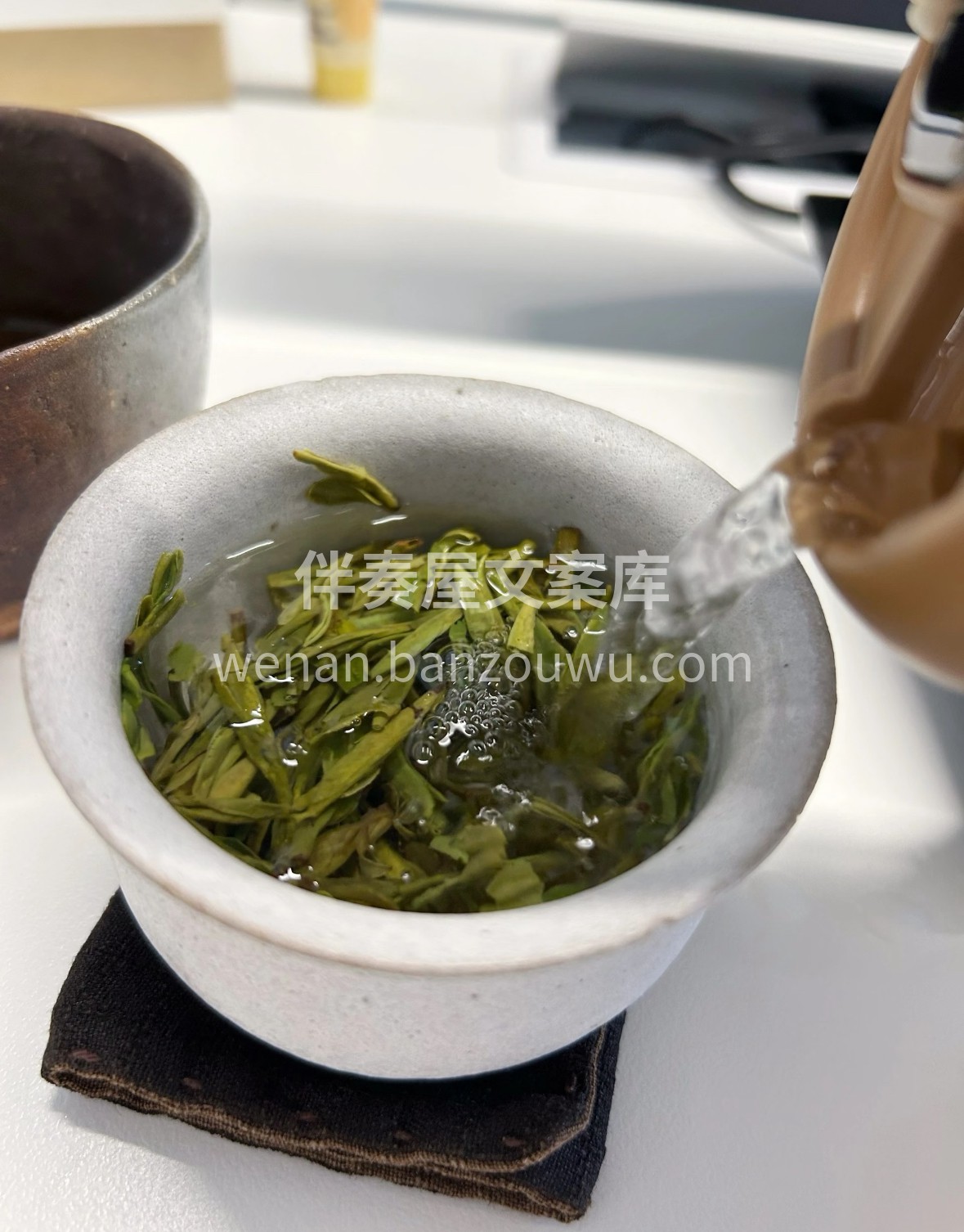 狮峰山云雾滋养，葛龙龙井自带兰花香。明前 配图3