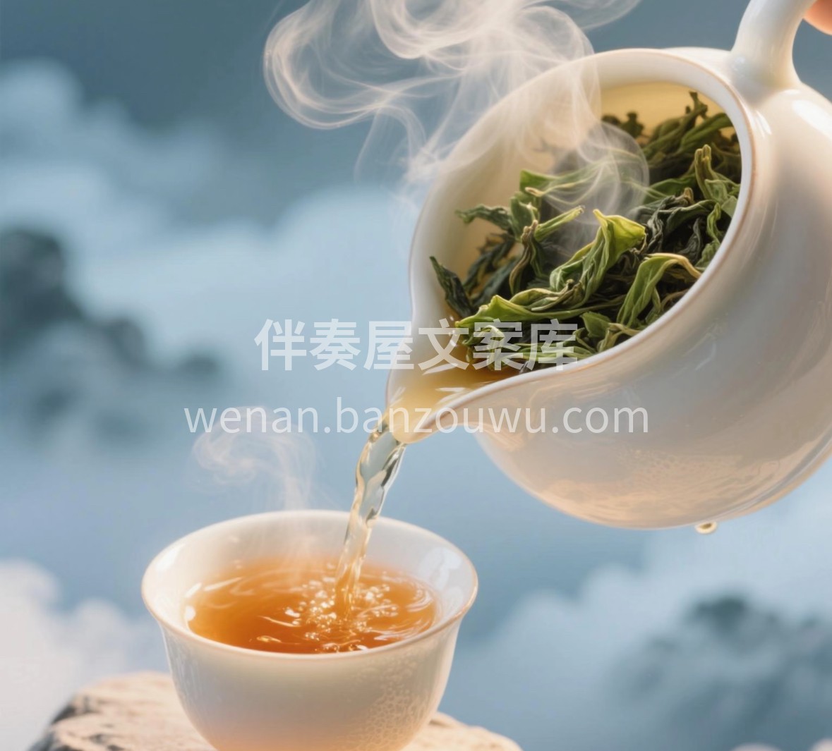高山云雾出好茶。新到的冻顶乌龙，茶汤金黄 配图1