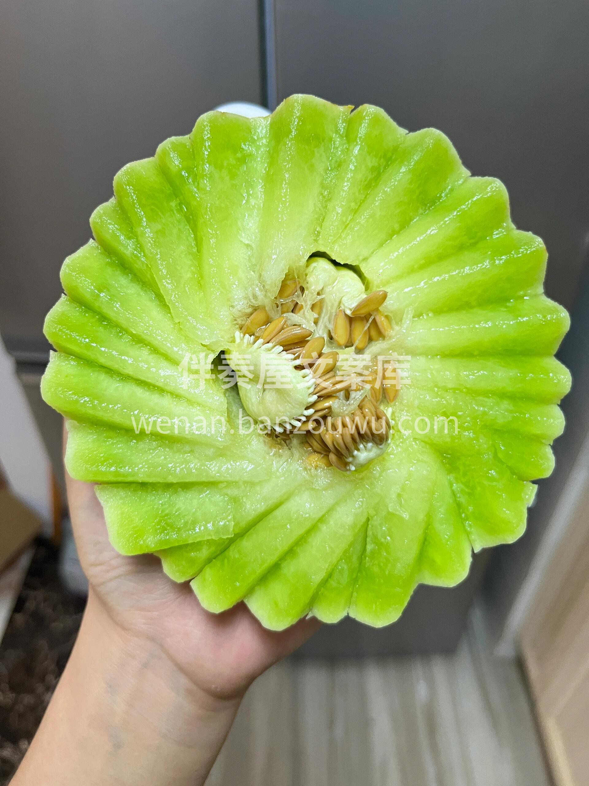 🍈玉菇瓜外表小清新🌸白皮绿肉，闻之醇香， 配图2