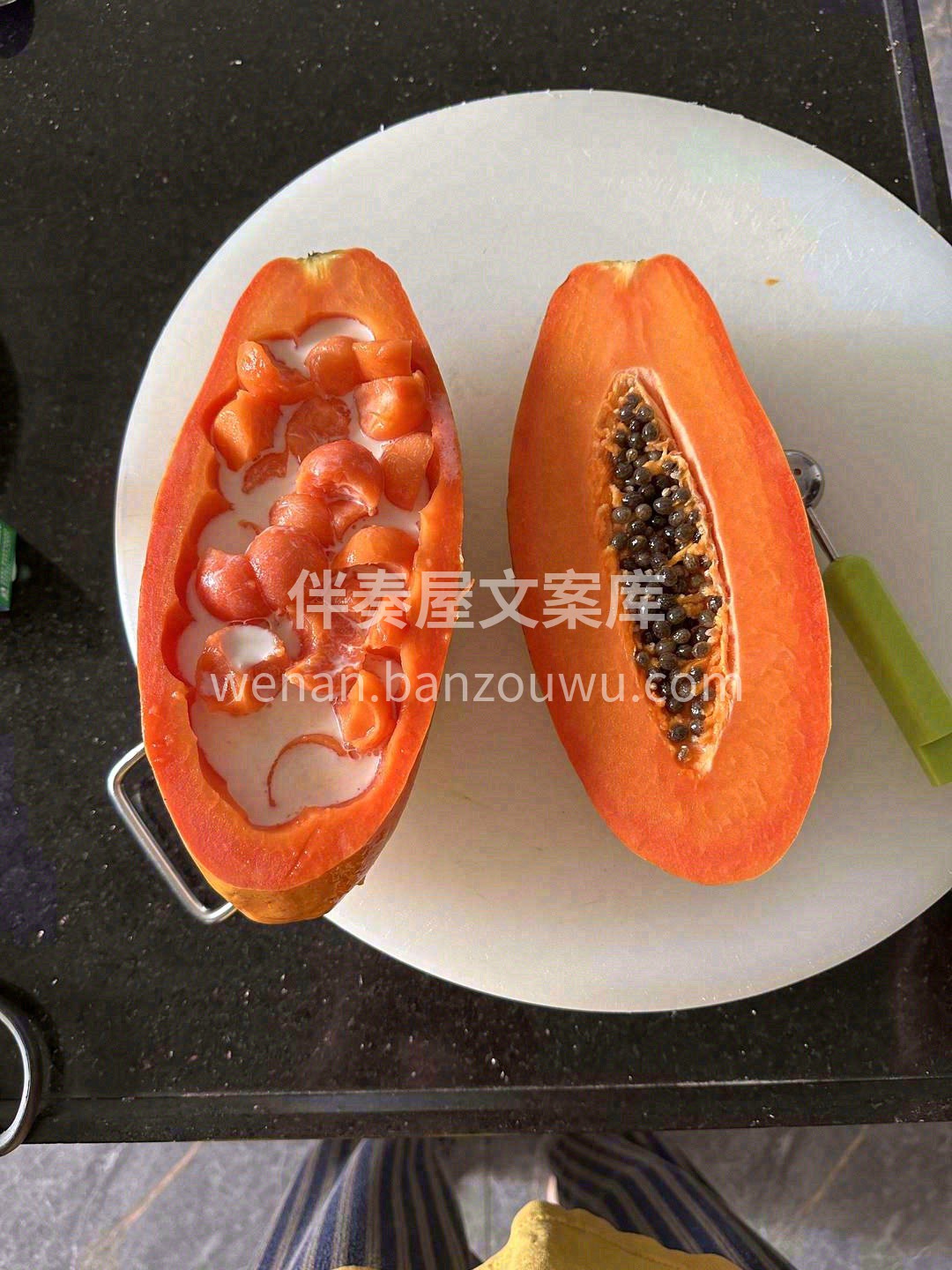 海南牛奶木瓜，果肉细致柔软，口感无比甜蜜 配图3