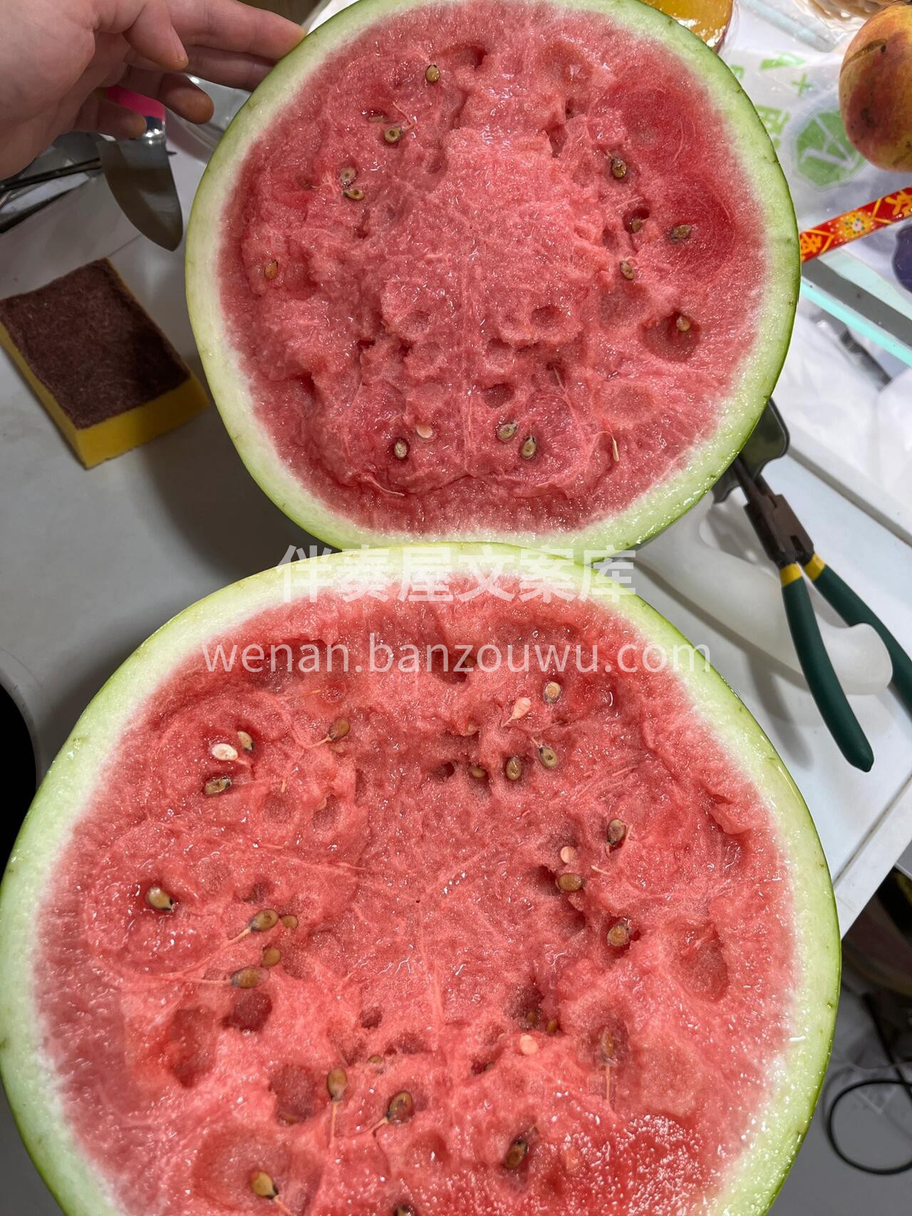 超大爆甜的硒砂瓜来啦🍉 分切的时候能听到 配图2