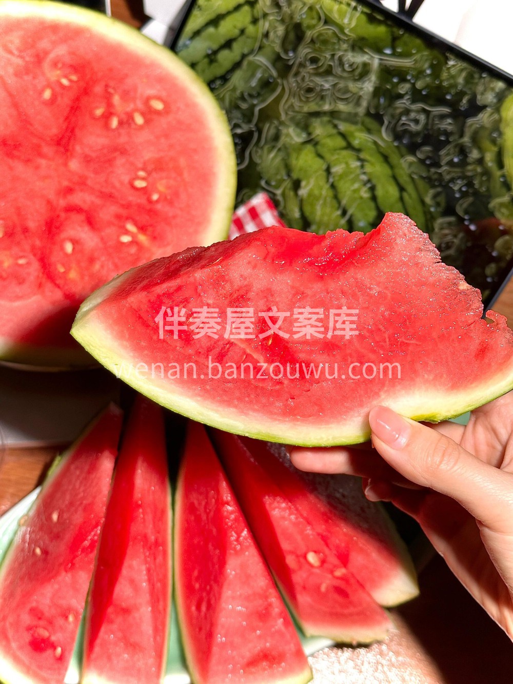 😊送来嘎嘎新鲜！ 冰爽又解暑😍！ 西瓜🍉 配图2