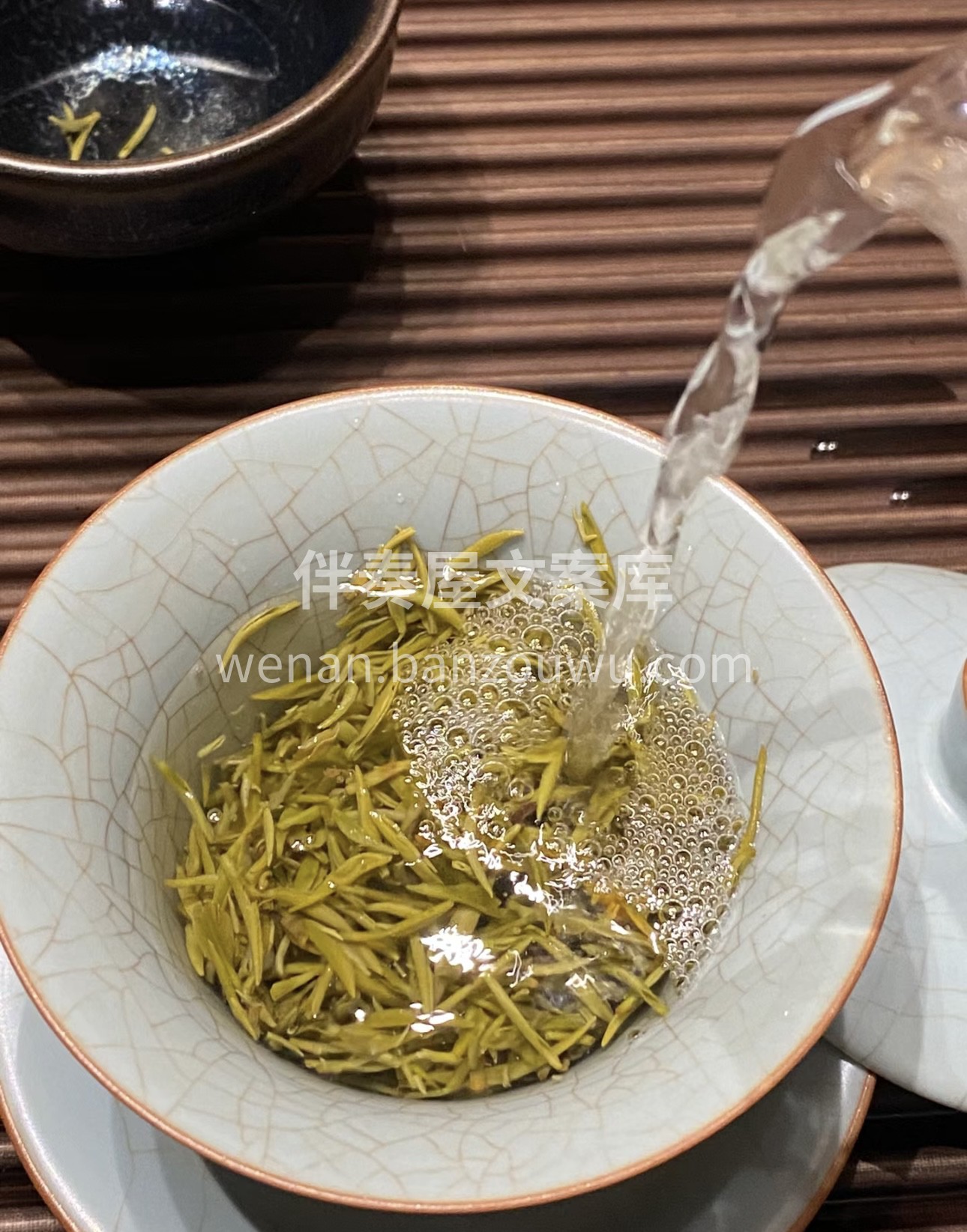 🍵信阳毛尖是一种针形半炒烘细嫩绿茶，有春 配图2