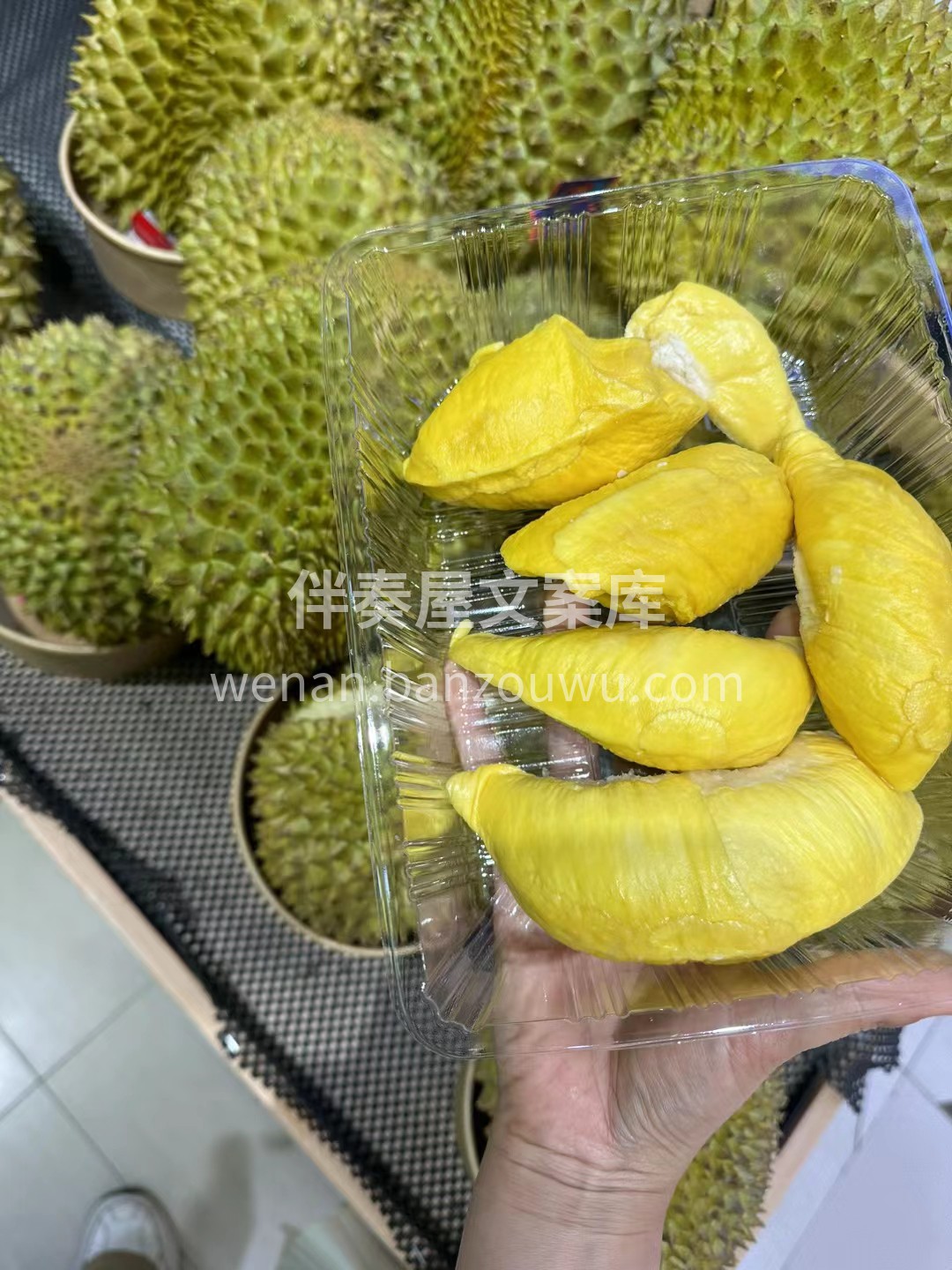 长柄猫山王榴莲😍 浓烈厚重香气 果肉细腻 配图3