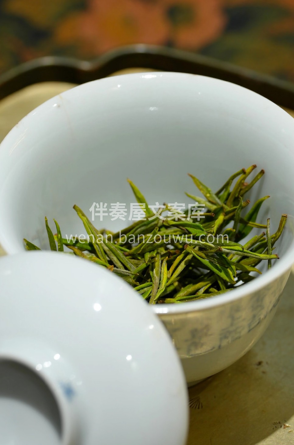 春雪落枝梢，才得此株“白”。精选安吉白茶 配图2