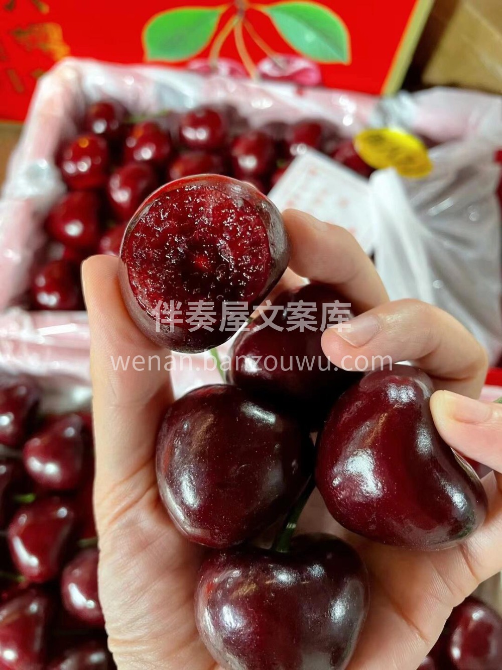 每天有每天的快乐🎉 早上车厘子🍒一口一颗 配图1