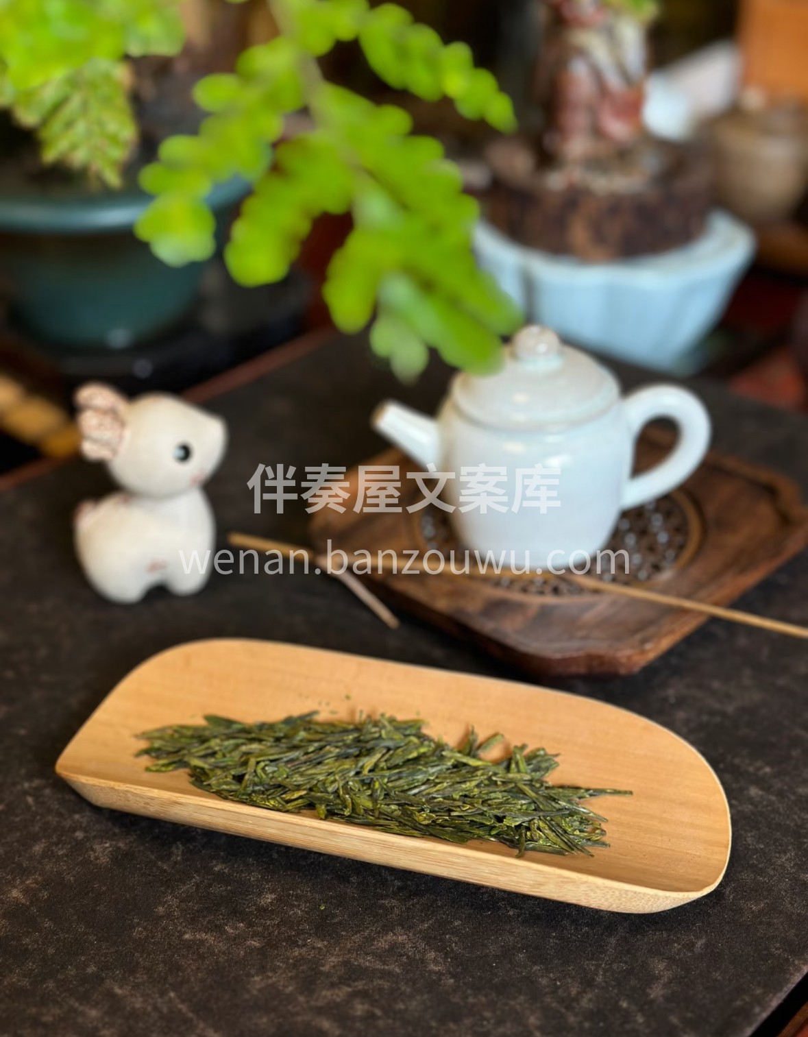 春水煎茶，茶烟轻扬。明前西湖龙井携雨雾而 配图1