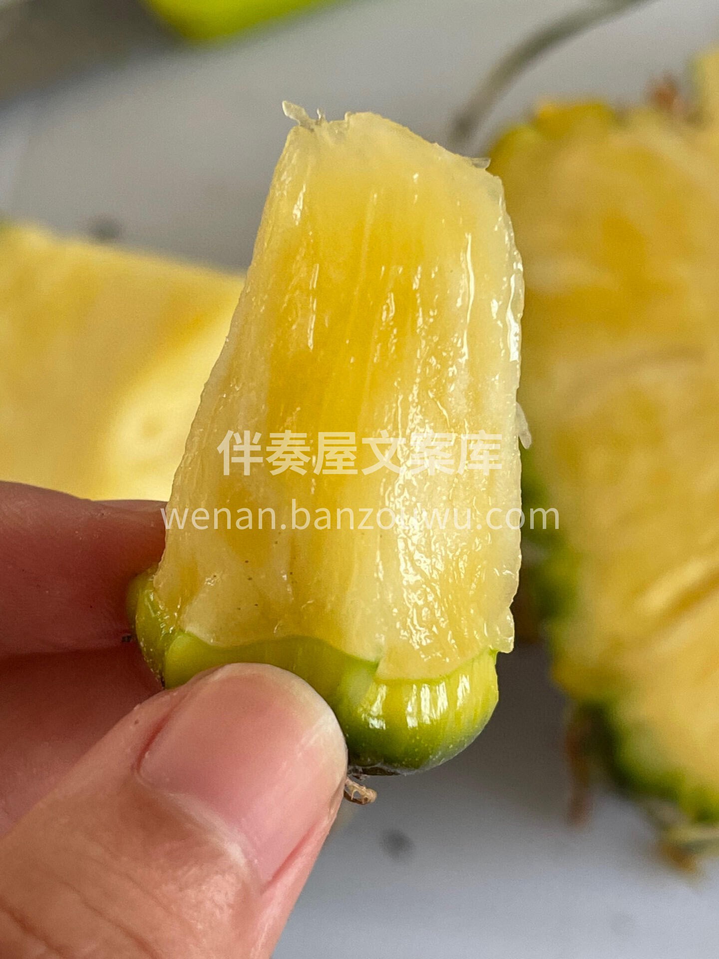 树熟手撕凤梨😍 🍍吃凤梨，你还在苦恼扣眼 配图1