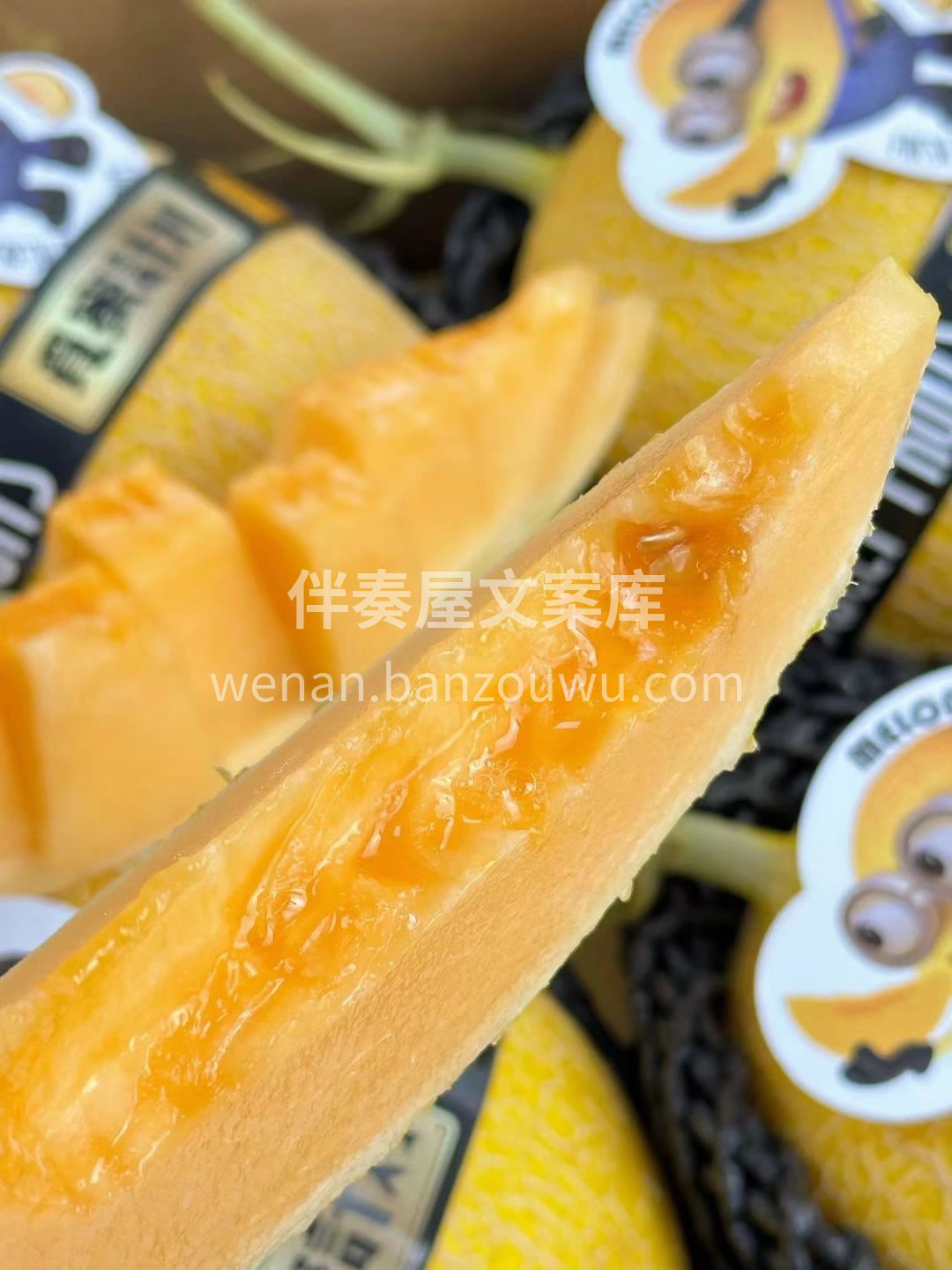 恐龙蛋蜜瓜🍈 瓜皮纤薄，瓜肉脆厚多汁～鹅 配图2