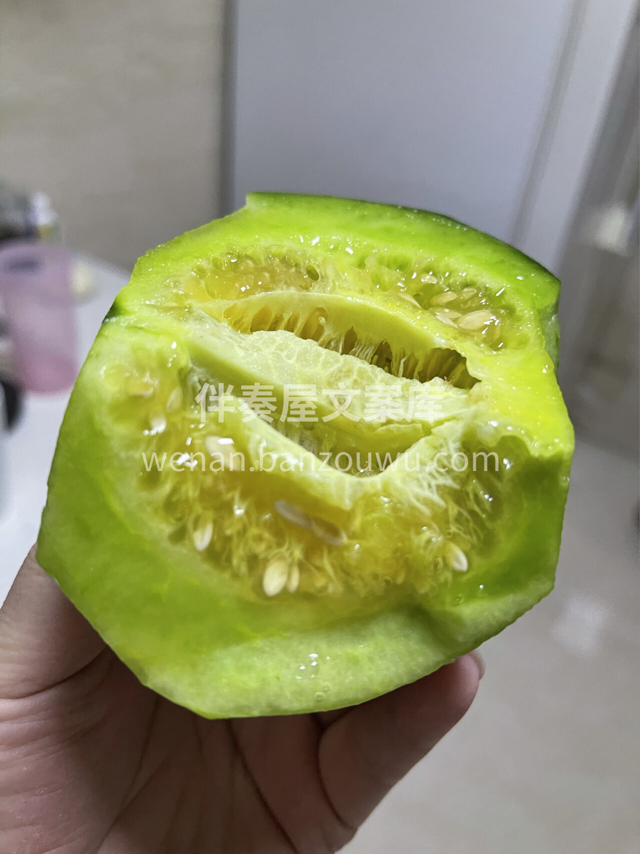 🙊咬着脆！吃着甜！甘甜多汁的绿宝甜瓜成为 配图1
