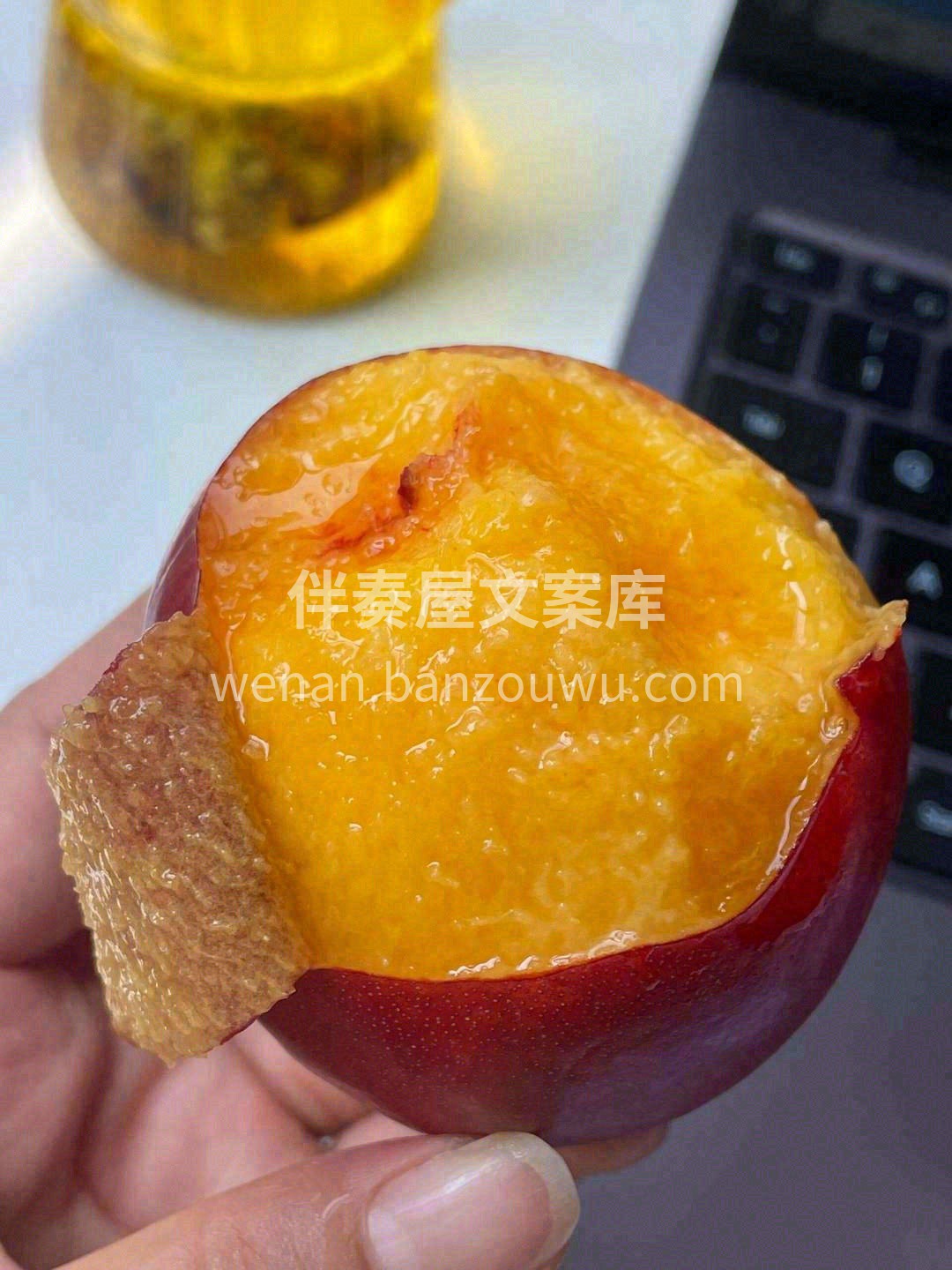 这颗桃子有多好吃😍？四句话概括 晚熟麻点 配图2