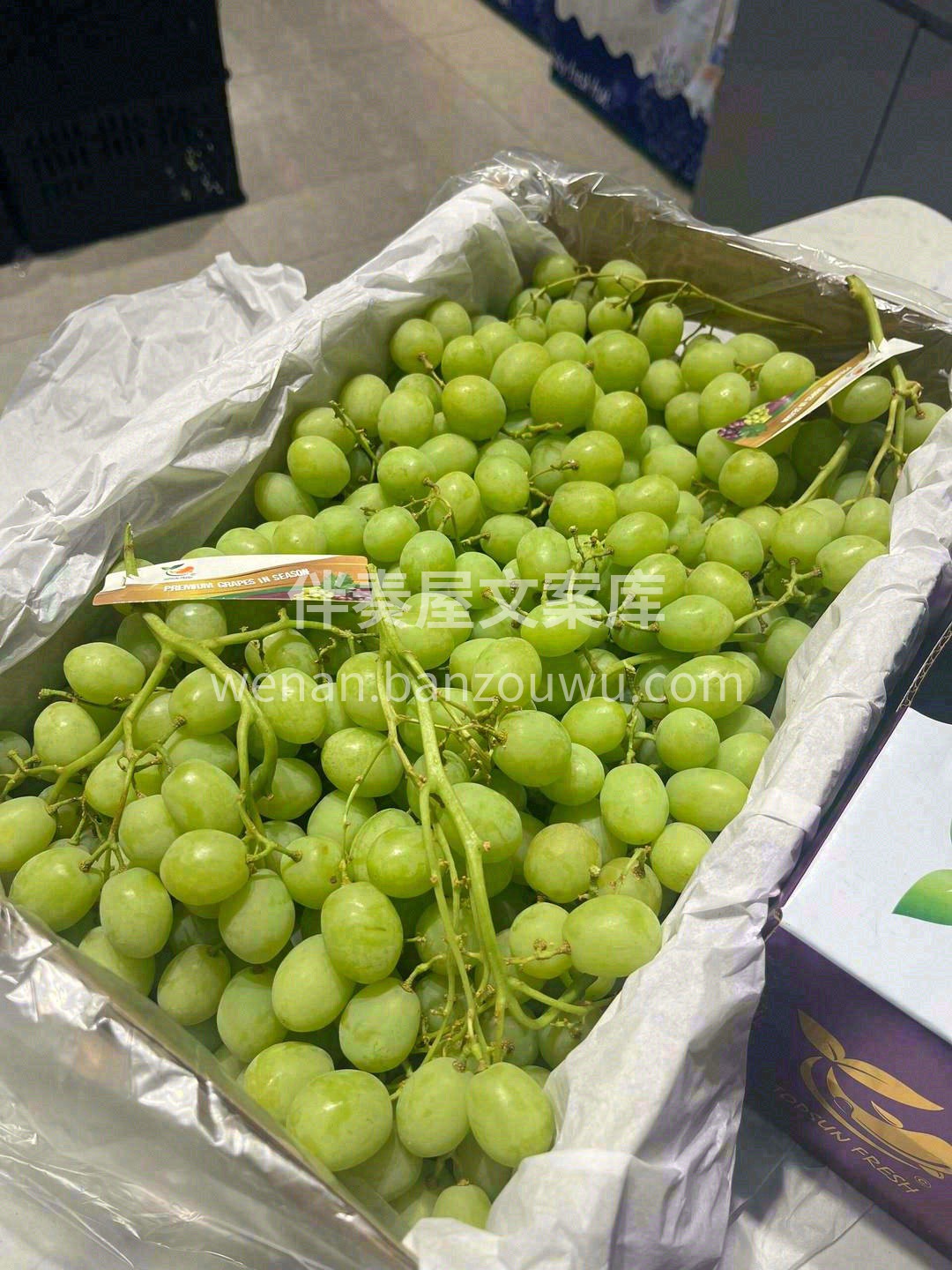 秘鲁秋天脆青提💚 酥脆香甜如蜜🌸🌸 入口 配图1