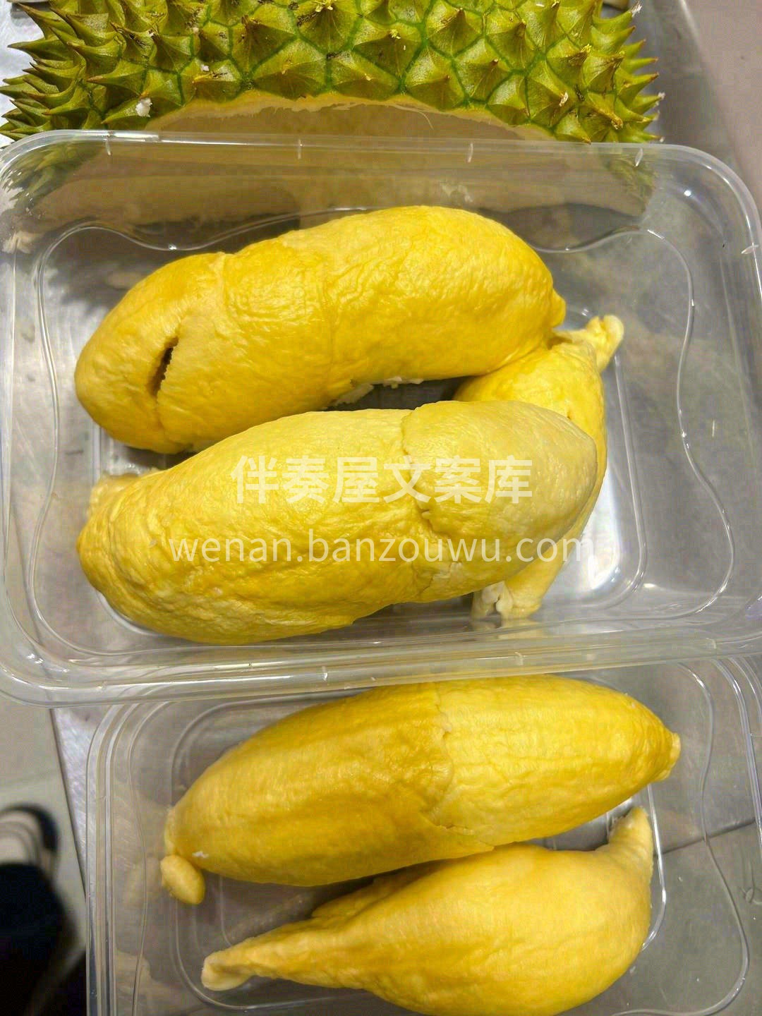 💁熟透的干尧榴莲散发出浓郁的香味，带着热 配图1