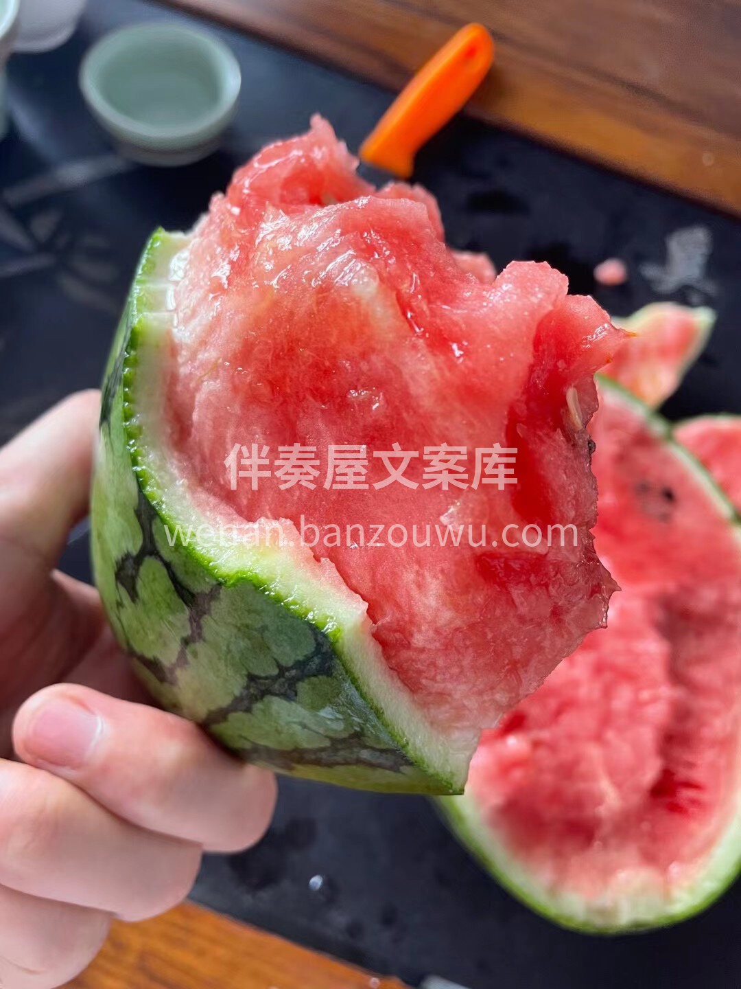 我的梦中情瓜‼️ 🍉手剥西瓜来啦😍😍，超 配图2