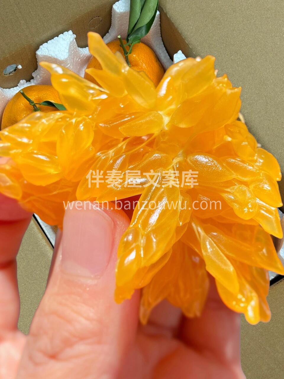 🍊春见耙耙柑真的很顶‼️ 轻轻一掰就开👌 配图1