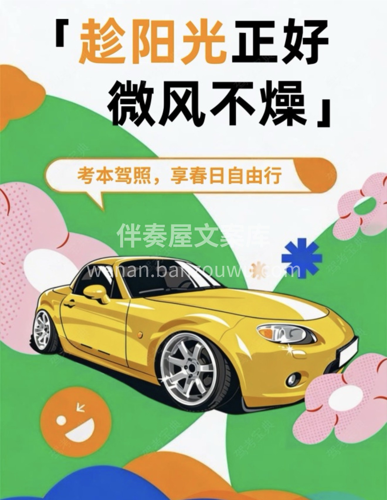 🌞趁阳光正好，微风不燥 🚗考本驾照，享春