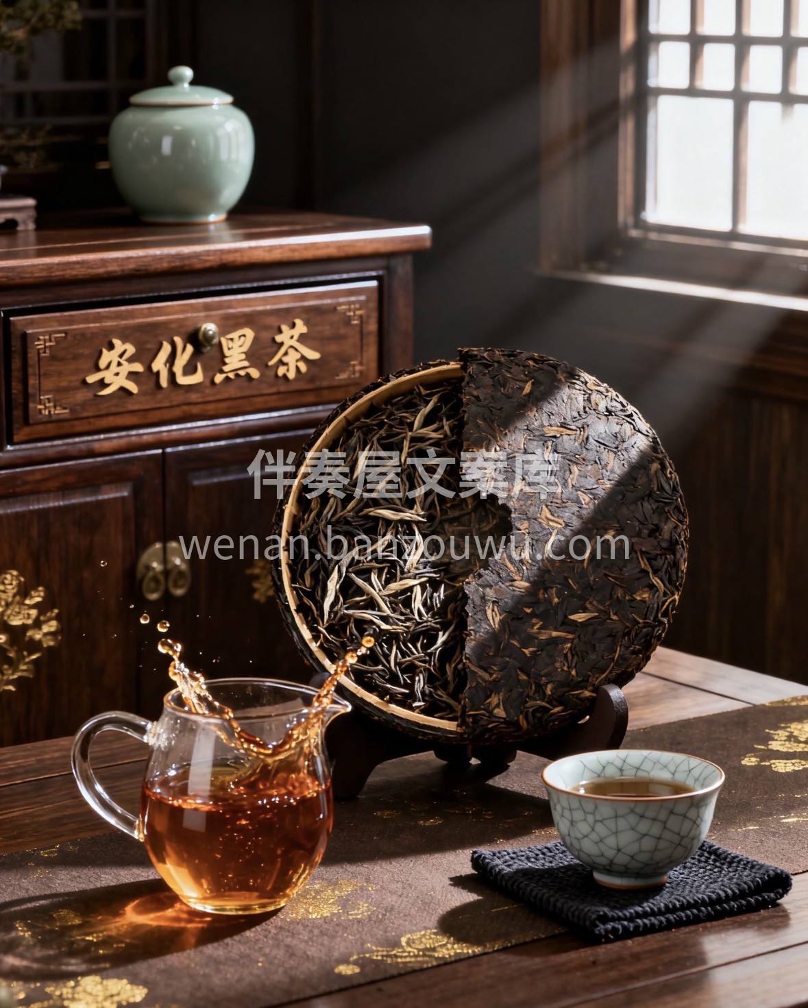 岁寒宜饮安化黑茶🍵 陈香绵柔暖脾胃，送长 配图3