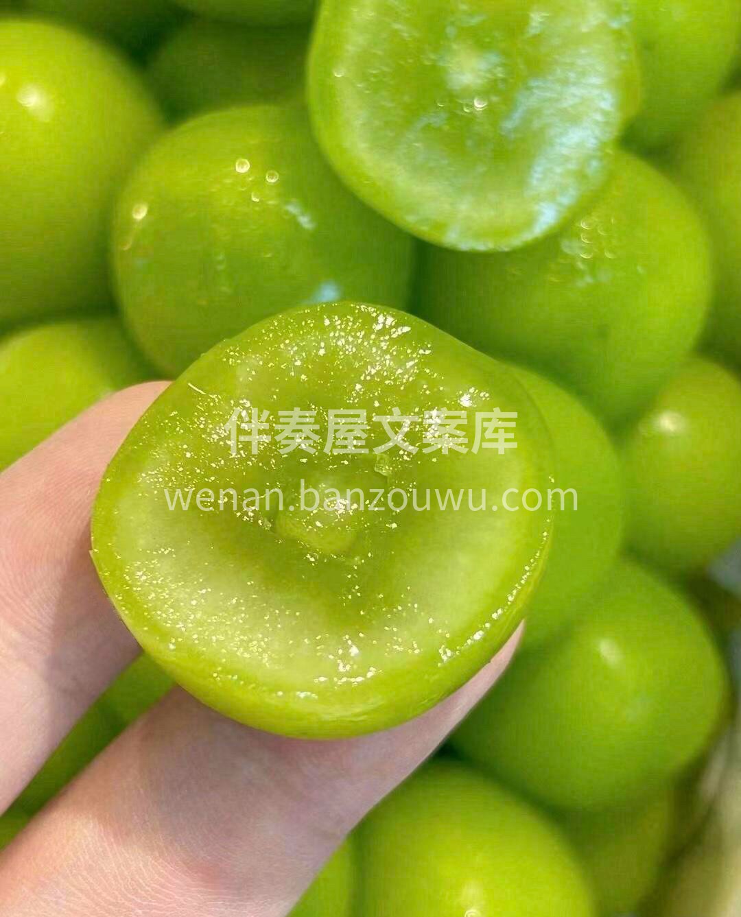 【阳光玫瑰】🍇 💚味道香甜，无籽，吃起来 配图2
