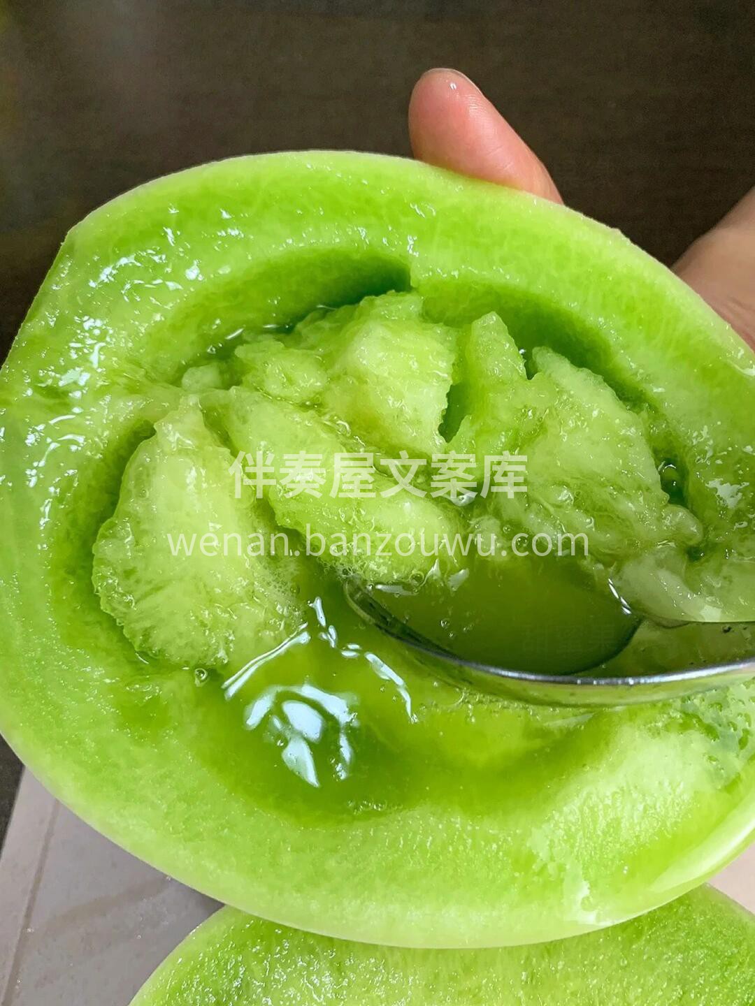 🍈玉菇瓜外表小清新🌸白皮绿肉，闻之醇香， 配图3