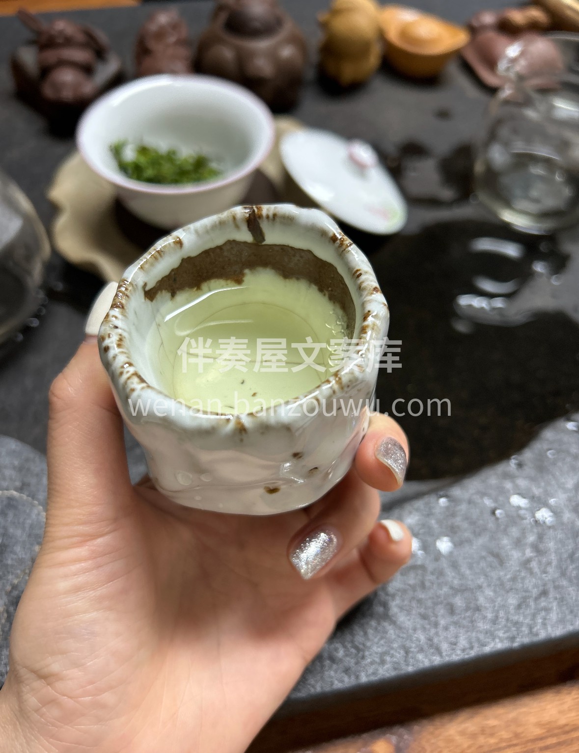🌿 明前新绿摘春芽，晨露未晞藏清嘉。 叶 配图3