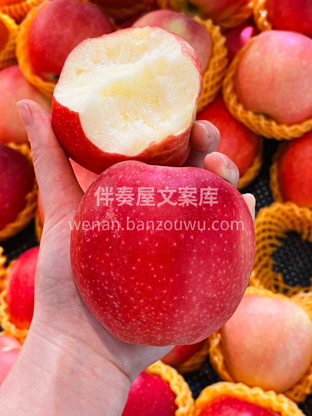 这苹果?真漂亮～ ??‍♀️果形圆润，身 配图1