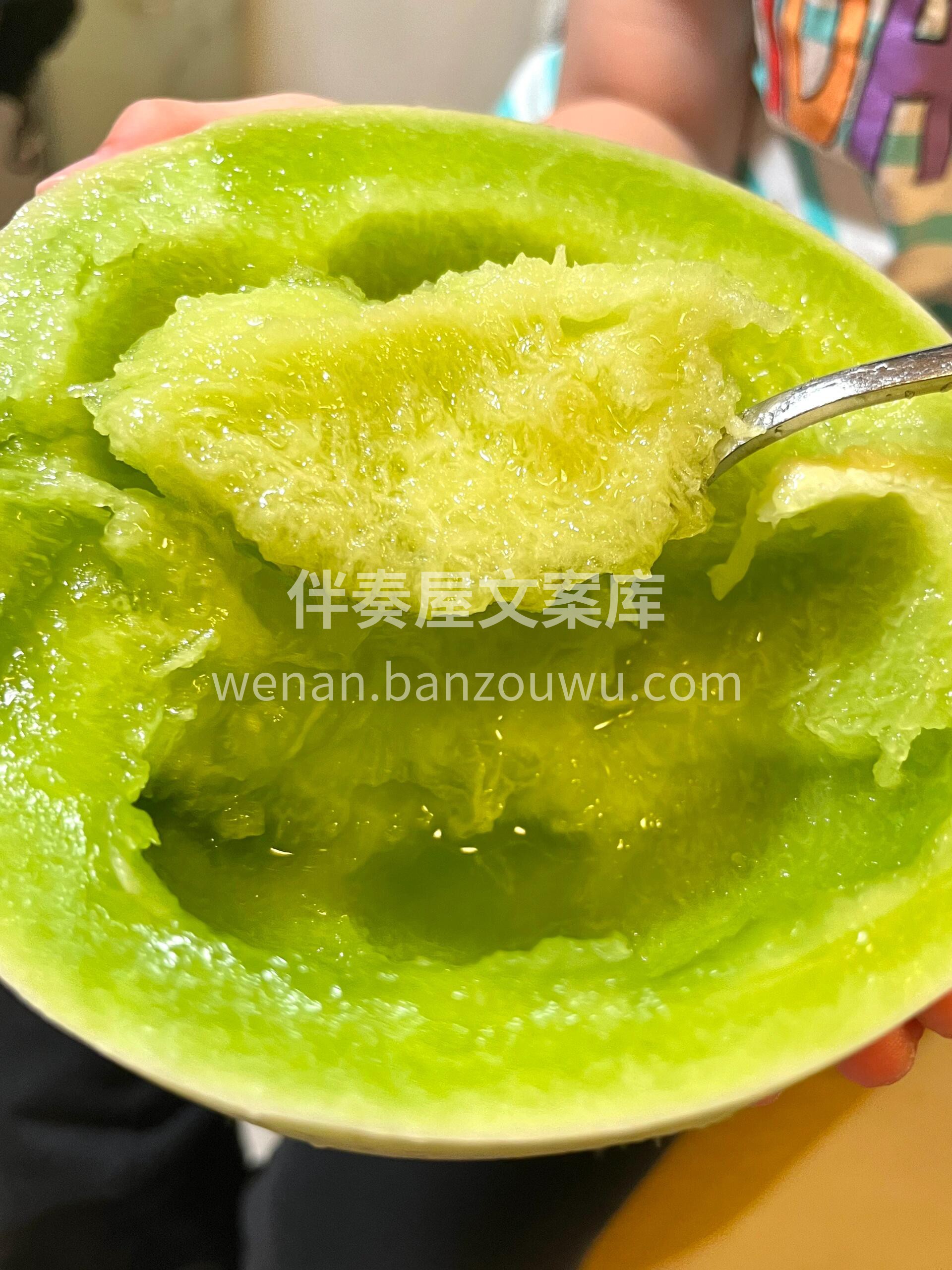 🍈 玉菇甜瓜！ 长得像个胖冬瓜，切开惊艳 配图3