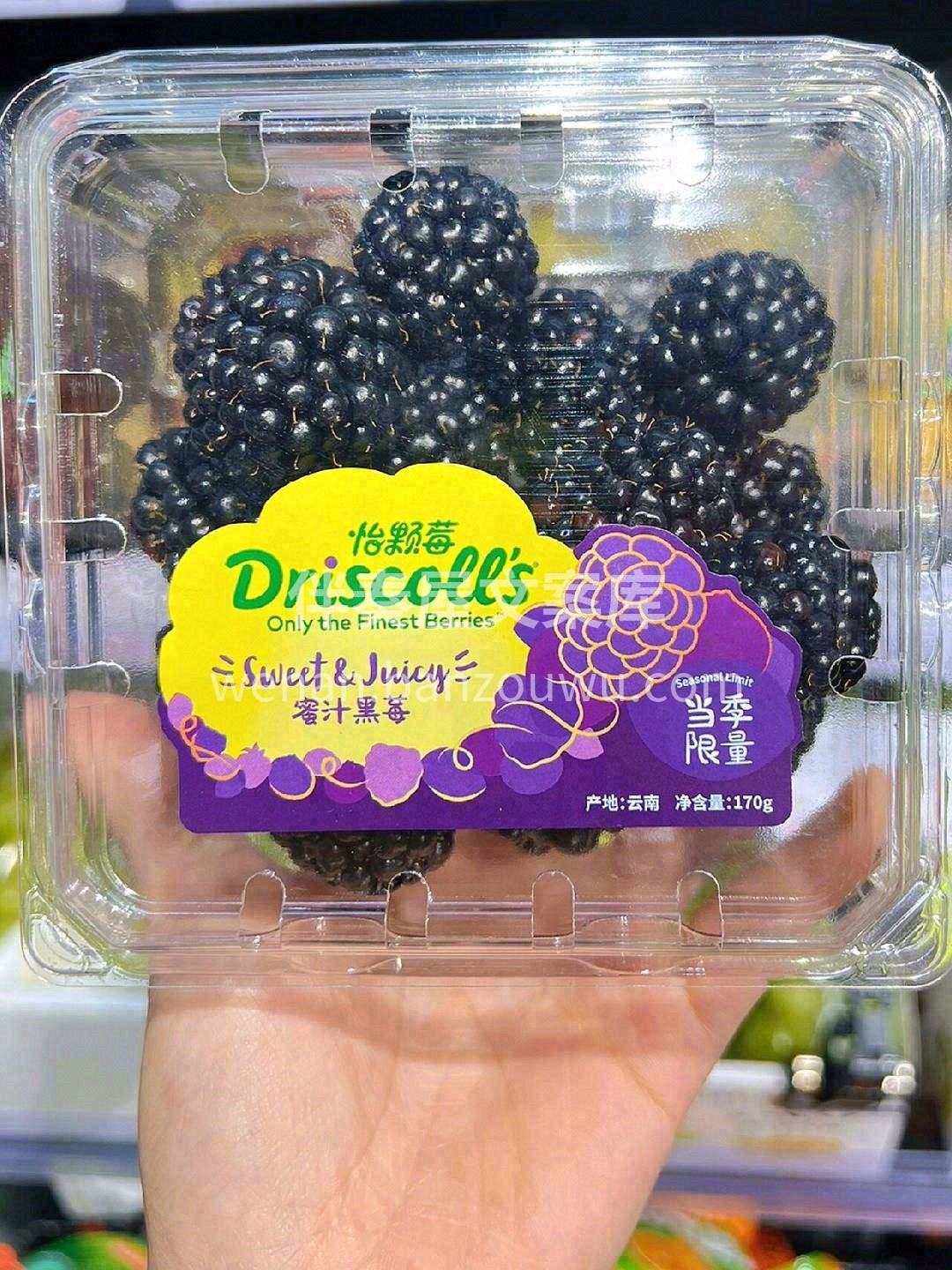 🍓诱人的黑树莓登场啦👏 甜润裹着微酸，颗 配图2
