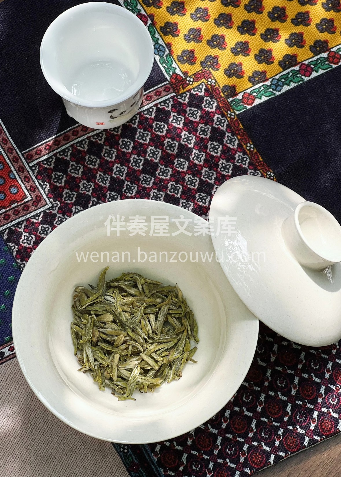 蒙顶山明前雪芽，凝川蜀云雾灵气。三炒三晾 配图1