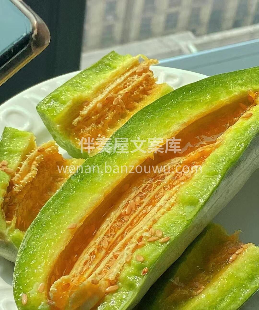 🍈羊角蜜瓜就是春天的脆甜担当！ 翠绿果肉 配图3