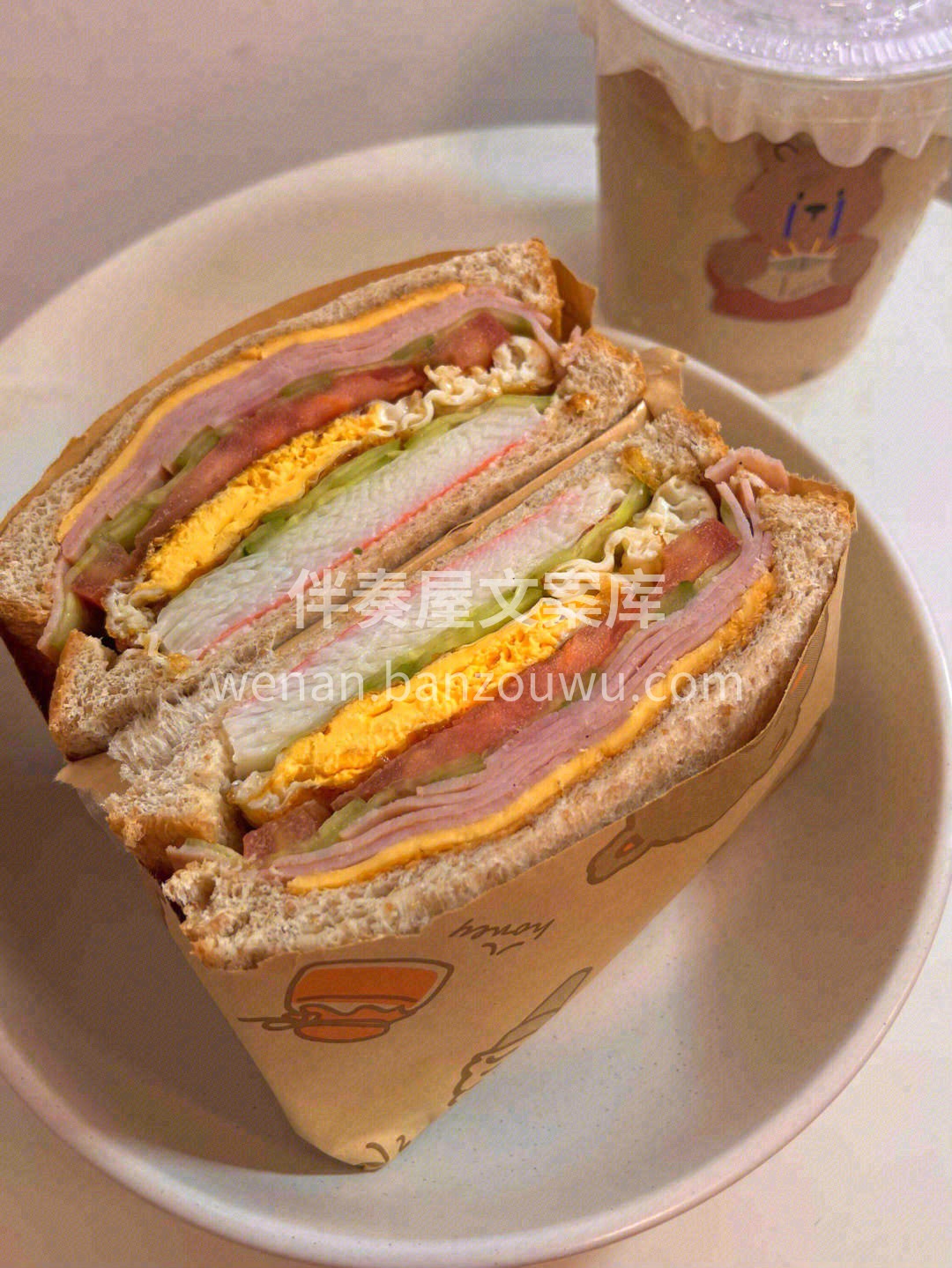 🔥煎的外焦里软的蛋奶吐司夹着双层馅料🥪， 配图1