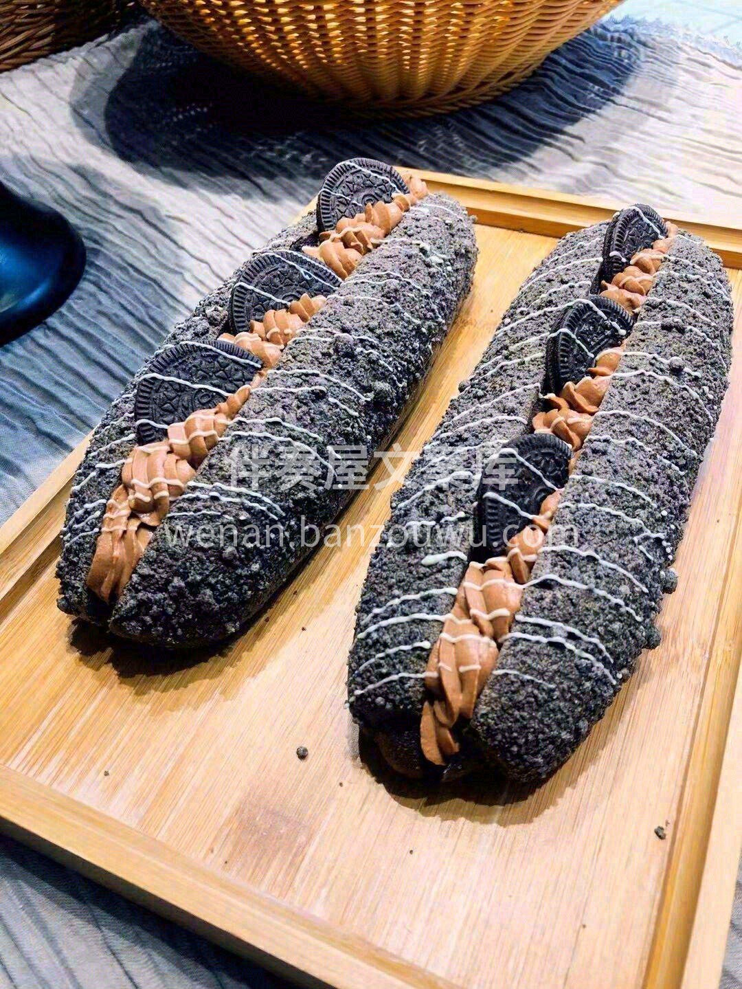 🍪脆脆的奥利奥饼干，一口流心的可可奶酪酱