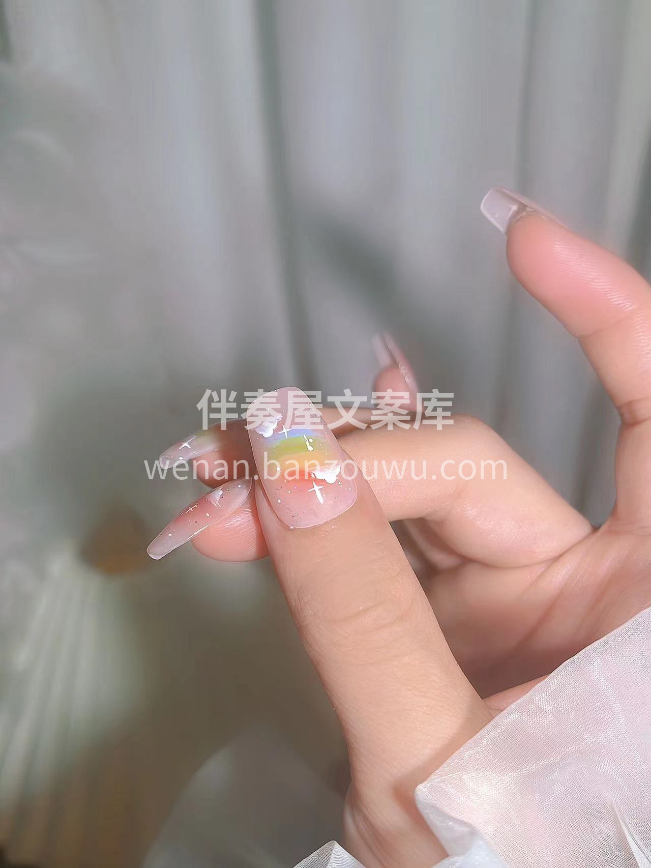 天天的彩虹云朵晕染美甲💅🏻来啦 #店铺名 配图2
