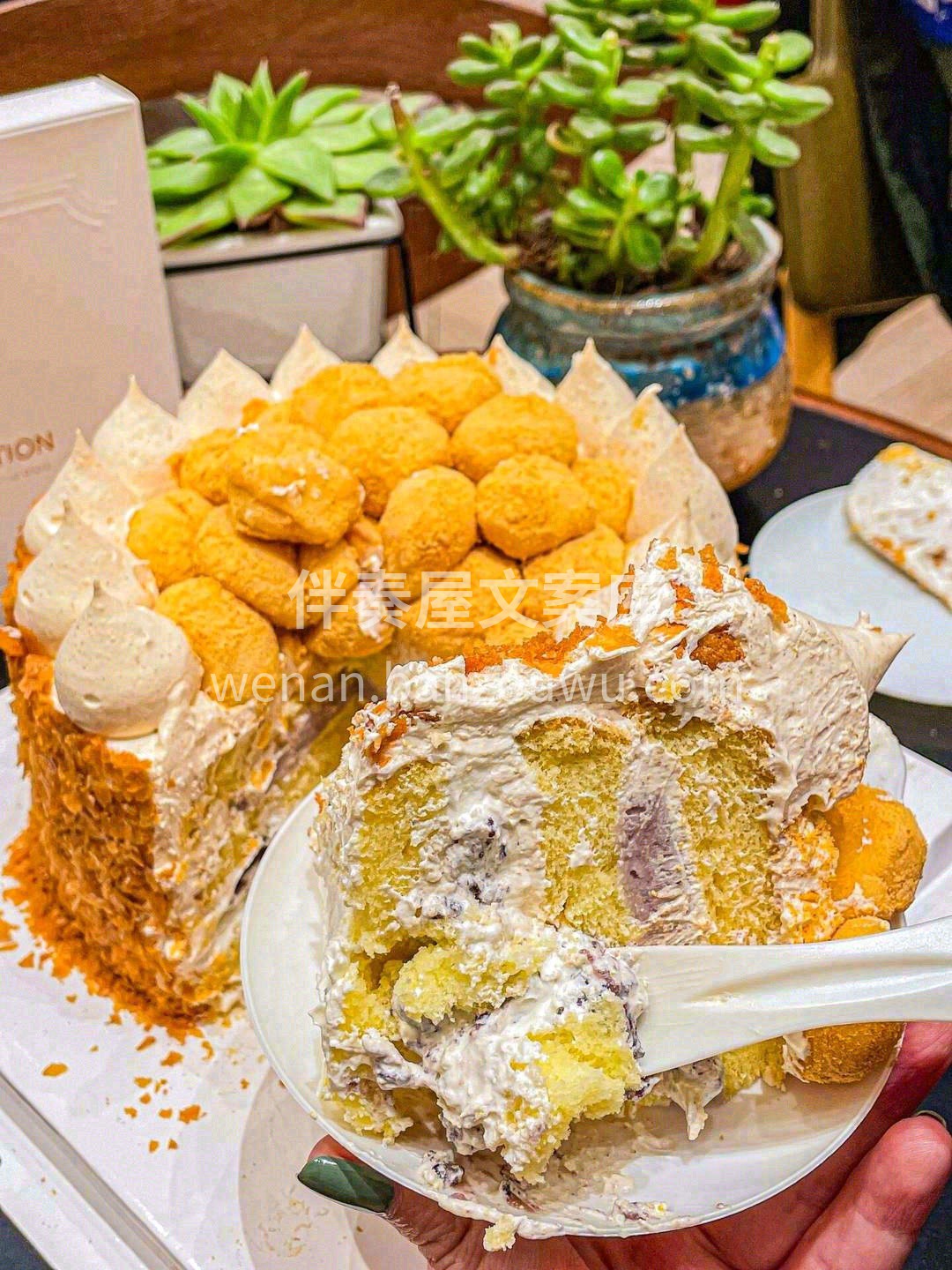 豆乳奶油蛋糕🎂 奶香与豆乳香浑然一体💫  配图3