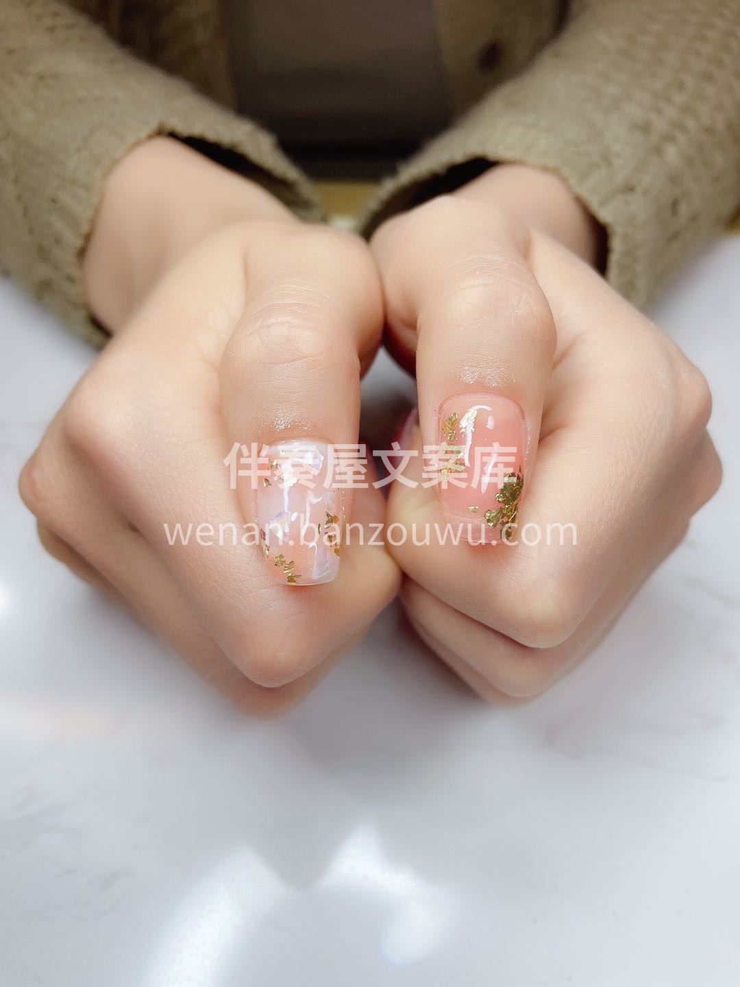 #今日份美甲# 指尖璀璨精致 尽显低调奢 配图1