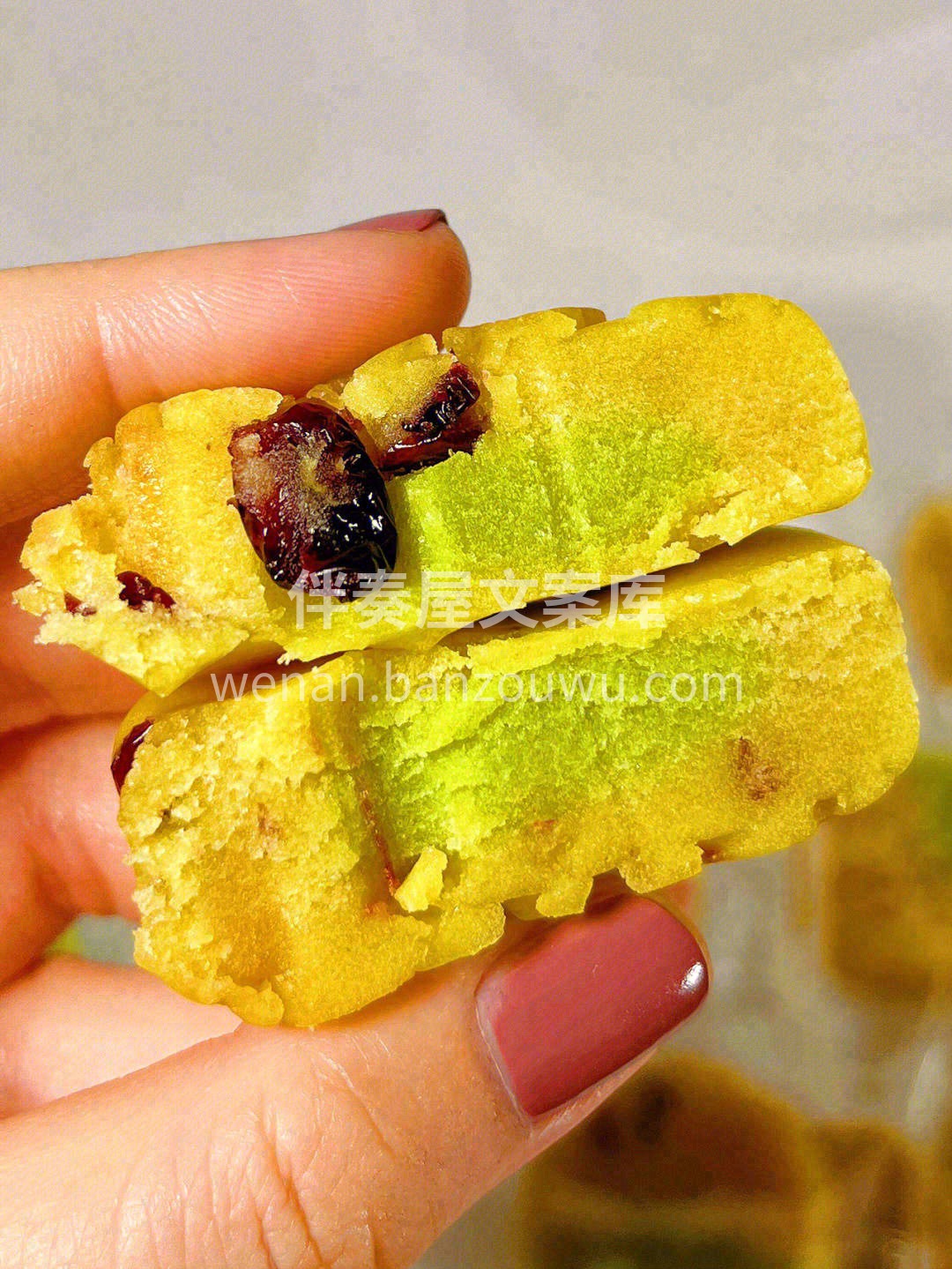 👆将脱去皮的小绿豆，糖桂花以及黄油结合💫 配图2